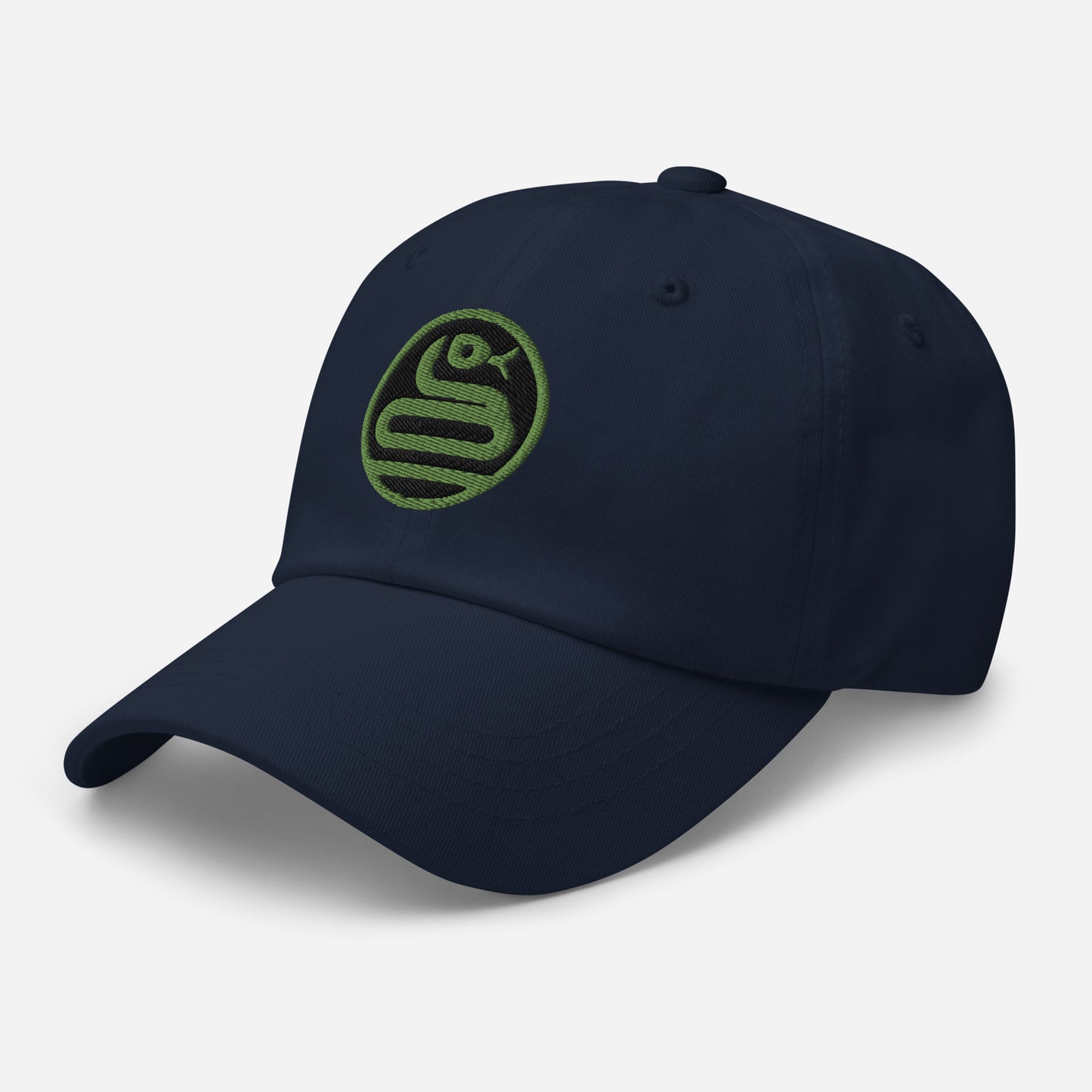 Dad Hat "SNAKE" Green One Size adjustable,animal motif,bold design,casual style,dad hat,iconic,knowledge,mystery,nature-inspired,predator,premium quality,resilience,snake,spirit animal,stealth,symbolism,transformation,unique design,unisex,wisdom