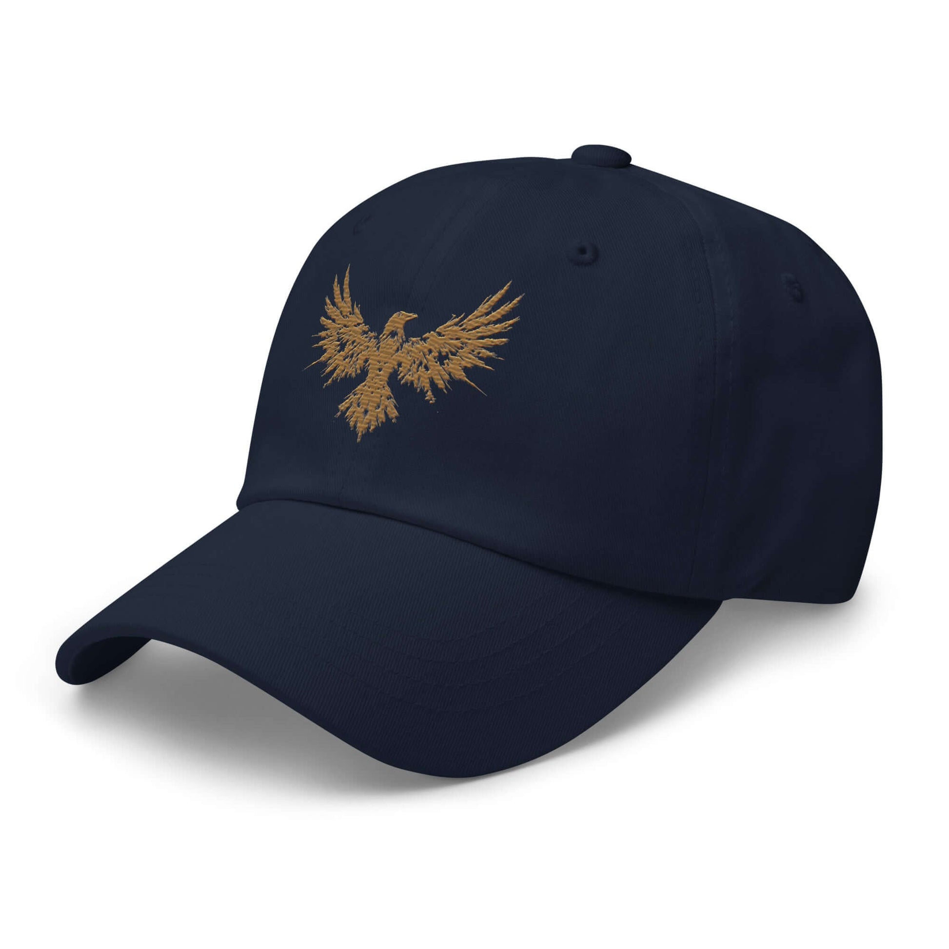 Dad Hat Raven "ENIGMA" Old Gold adjustable,animal motif,bold design,casual style,dad hat,endurance,enigma,freedom,iconic,mystery,premium quality,raven,transformation,unique design,unisex