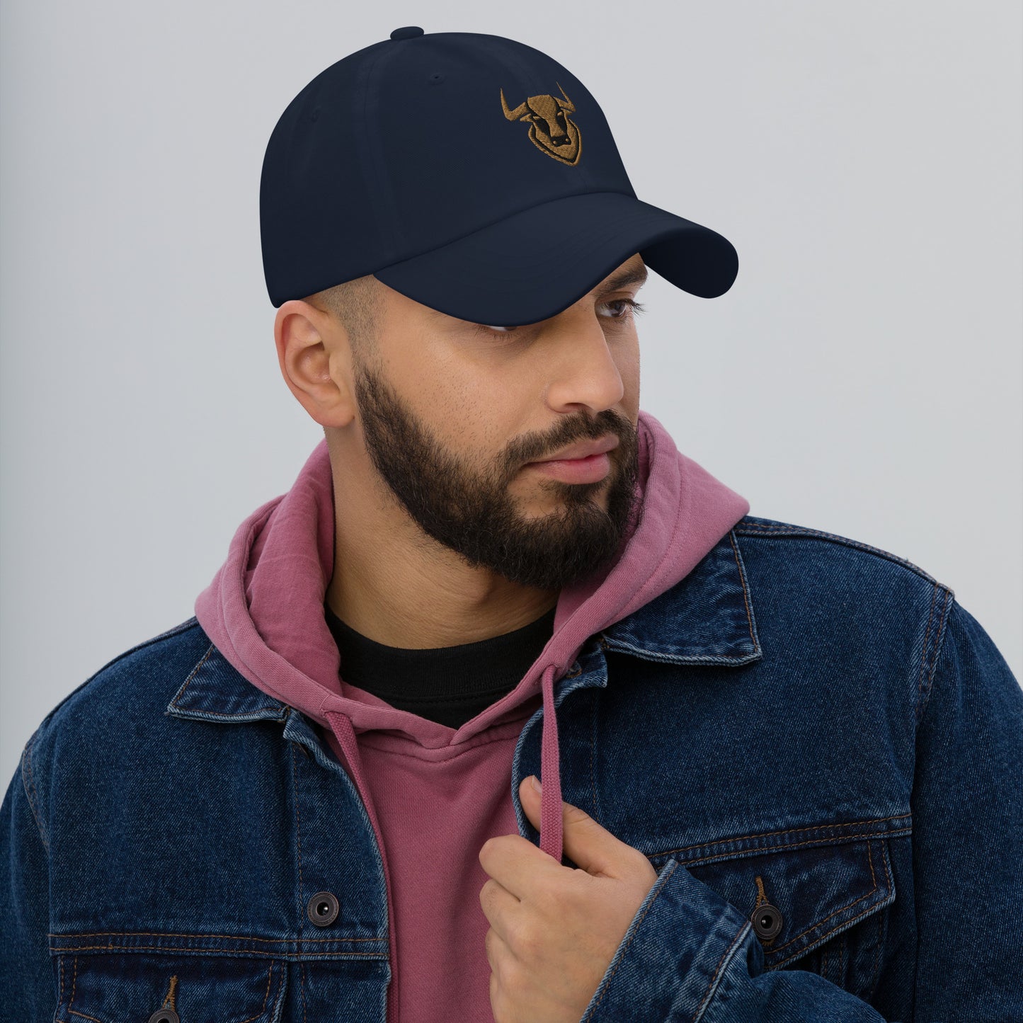 Dad Hat Bull Logo "TORO" Old Gold One Size adjustable,animal motif,bold design,bull,casual style,dad hat,endurance,iconic,power,premium quality,resilience,spirit,strength,unique design,unisex