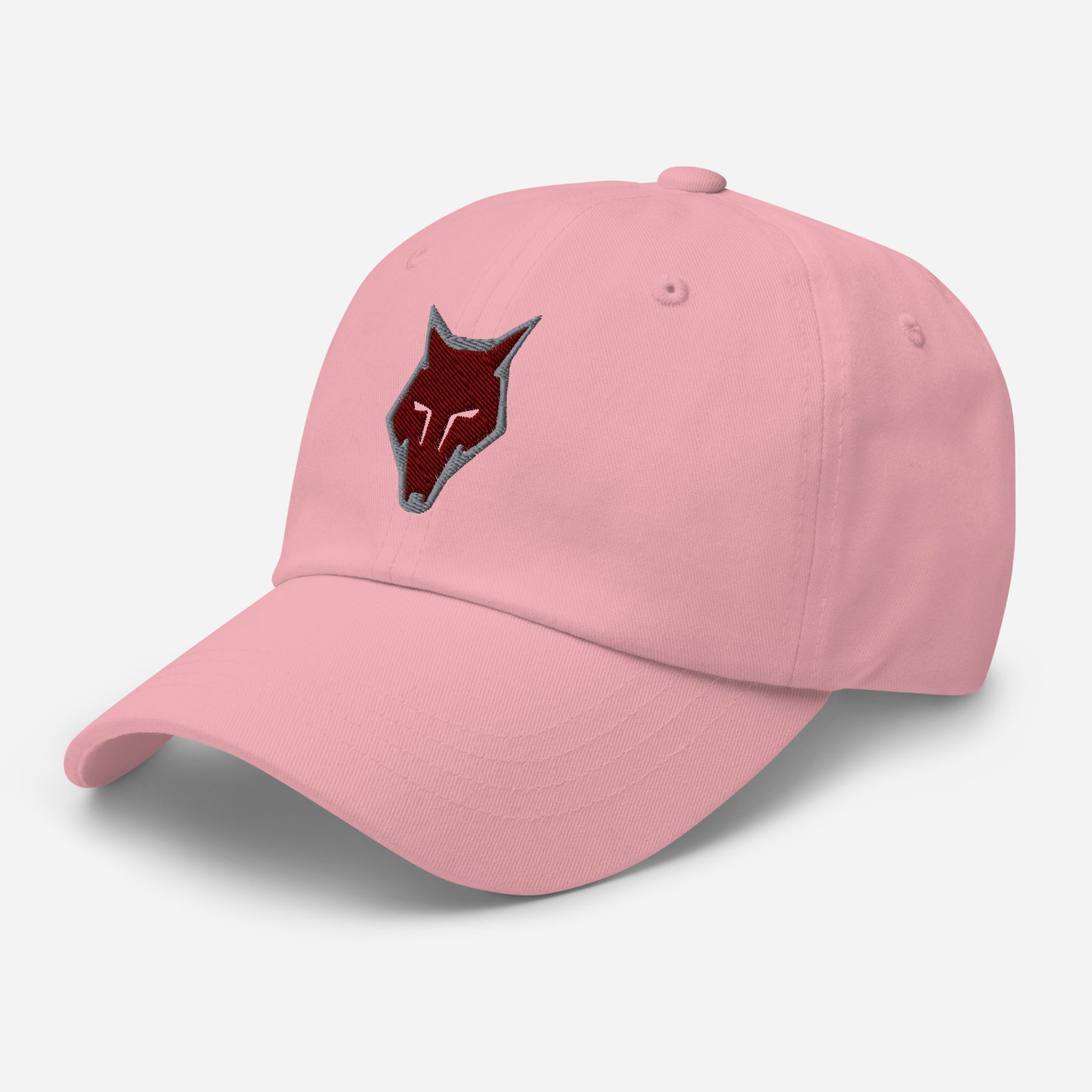 Dad Hat Wolf Logo "LOBO" Maroon One Size adjustable,alpha,animal motif,bold design,casual style,courage,dad hat,endurance,freedom,iconic,lone wolf,nature-inspired,predator,premium quality,resilience,stealth,strength,survival,unique design,unisex,wild spir