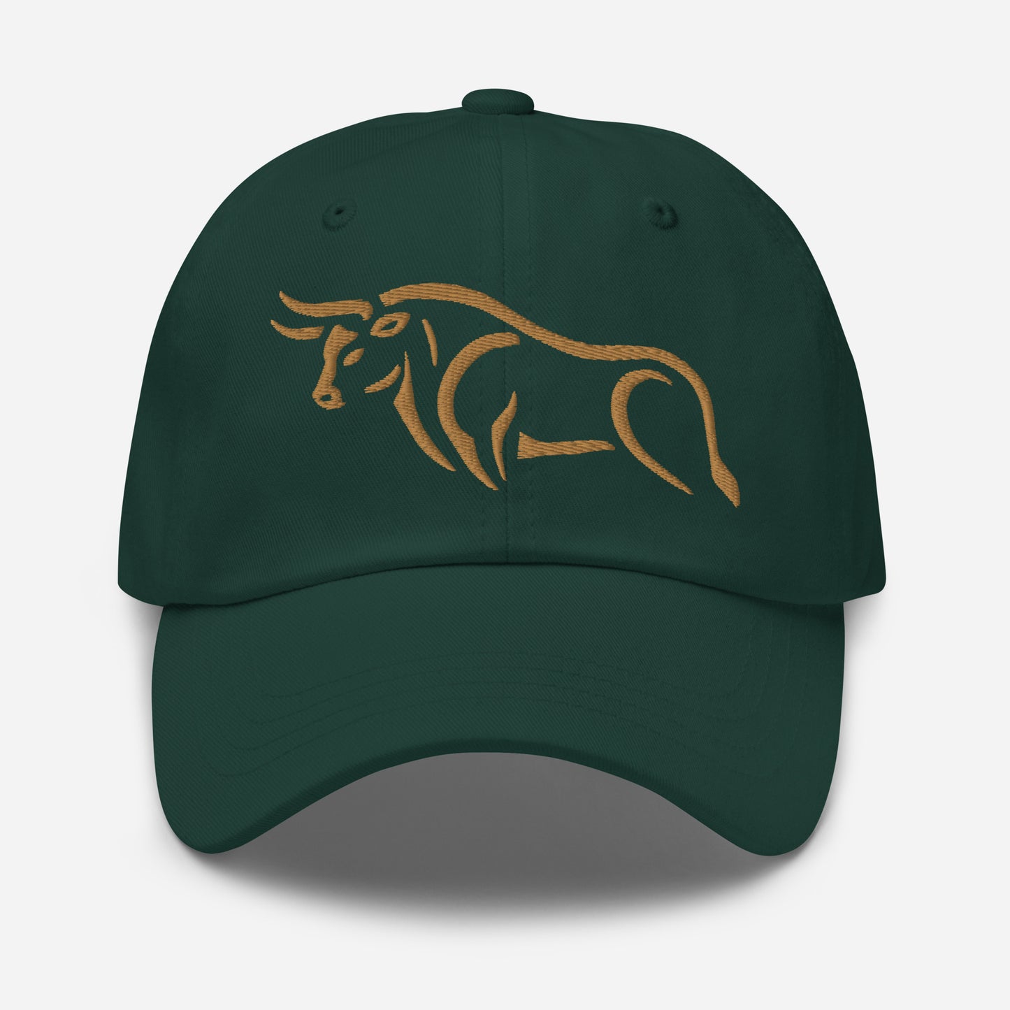 Dad Hat "BULL SPIRIT 2" Old Gold One Size adjustable,animal motif,bold design,bull,casual style,dad hat,endurance,iconic,power,premium quality,resilience,spirit,strength,unique design,unisex