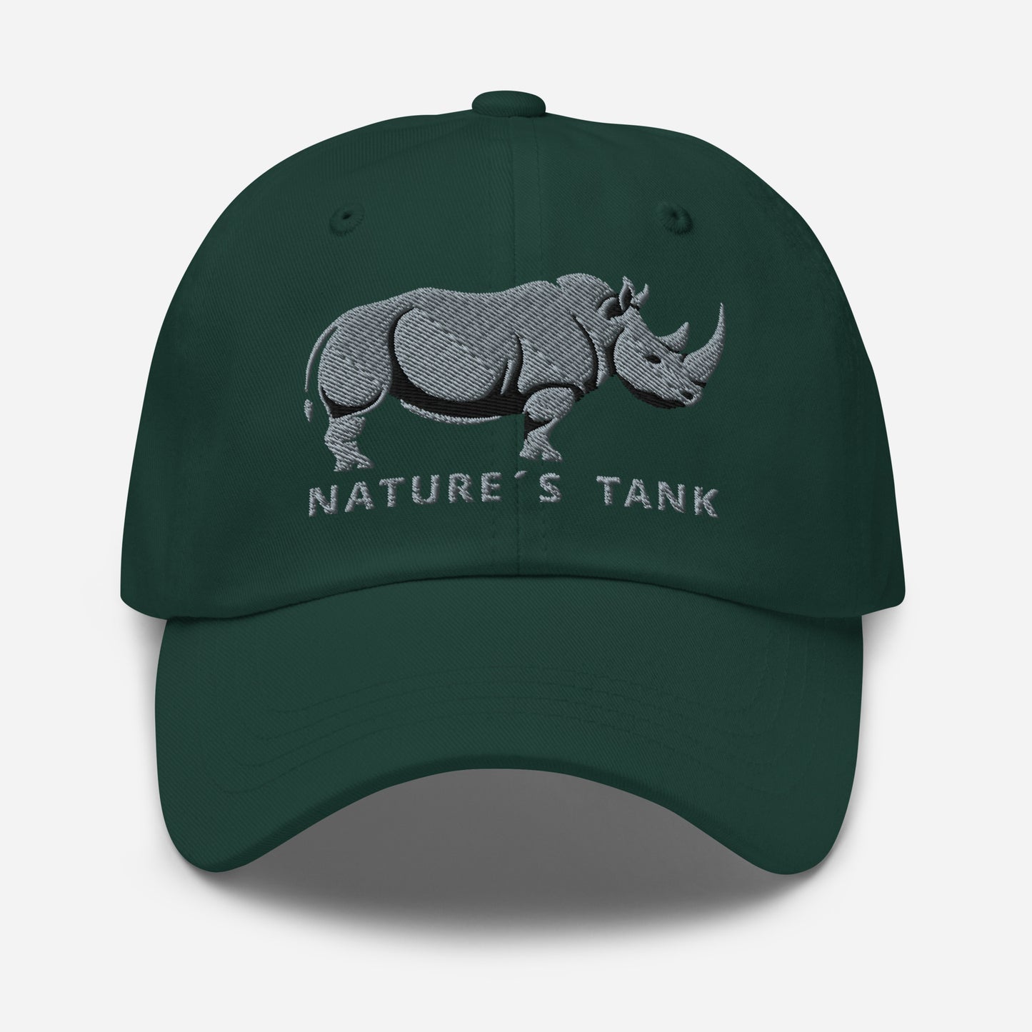 Dad Hat "RHINO" Grey One Size adjustable,animal motif,bold design,casual style,dad hat,iconic,premium quality,unique design,unisex