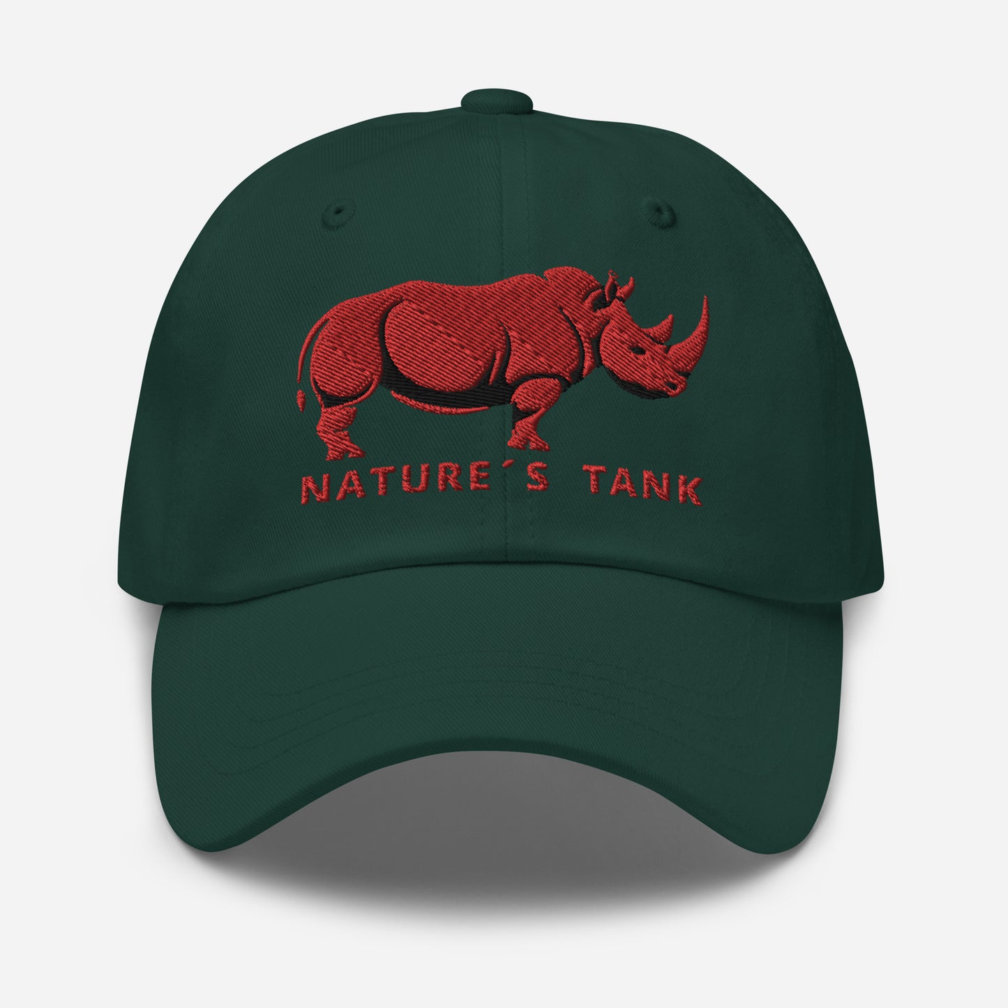 Dad Hat "RHINO" Red One Size adjustable,animal motif,bold design,casual style,dad hat,iconic,premium quality,unique design,unisex