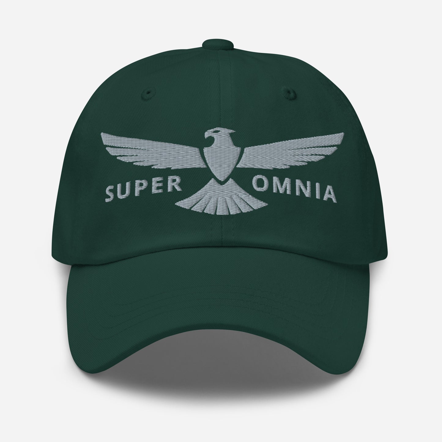 Dad Hat Eagle "SUPER OMNIA" Grey One Size above all,adjustable,animal motif,bold design,casual style,dad hat,eagle,focus,freedom,iconic,independence,premium quality,resilience,soar,strength,unique design,unisex,vision