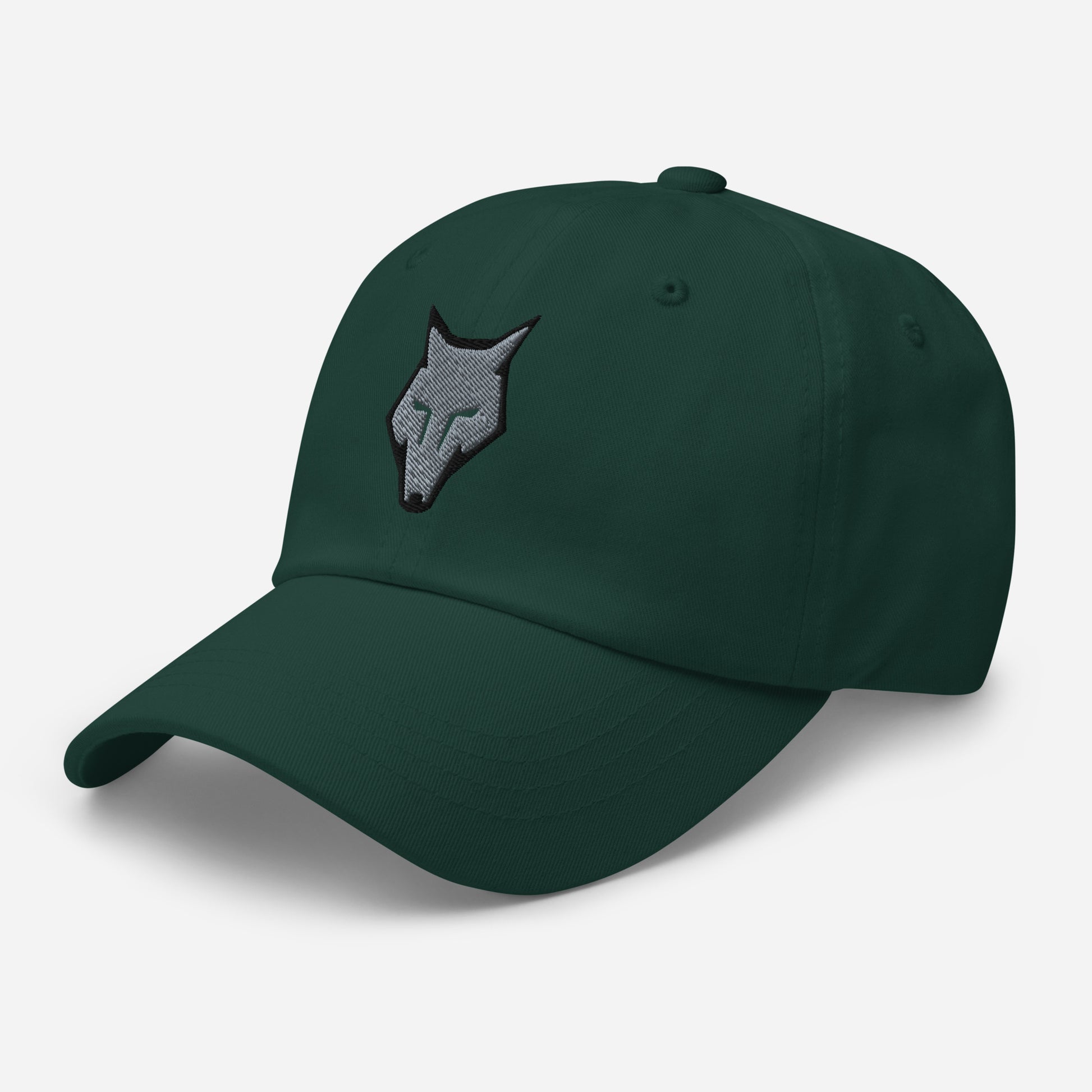 Dad Hat Wolf Logo "LOBO" Grey One Size adjustable,alpha,animal motif,bold design,casual style,courage,dad hat,endurance,freedom,iconic,lone wolf,nature-inspired,predator,premium quality,resilience,stealth,strength,survival,unique design,unisex,wild spirit