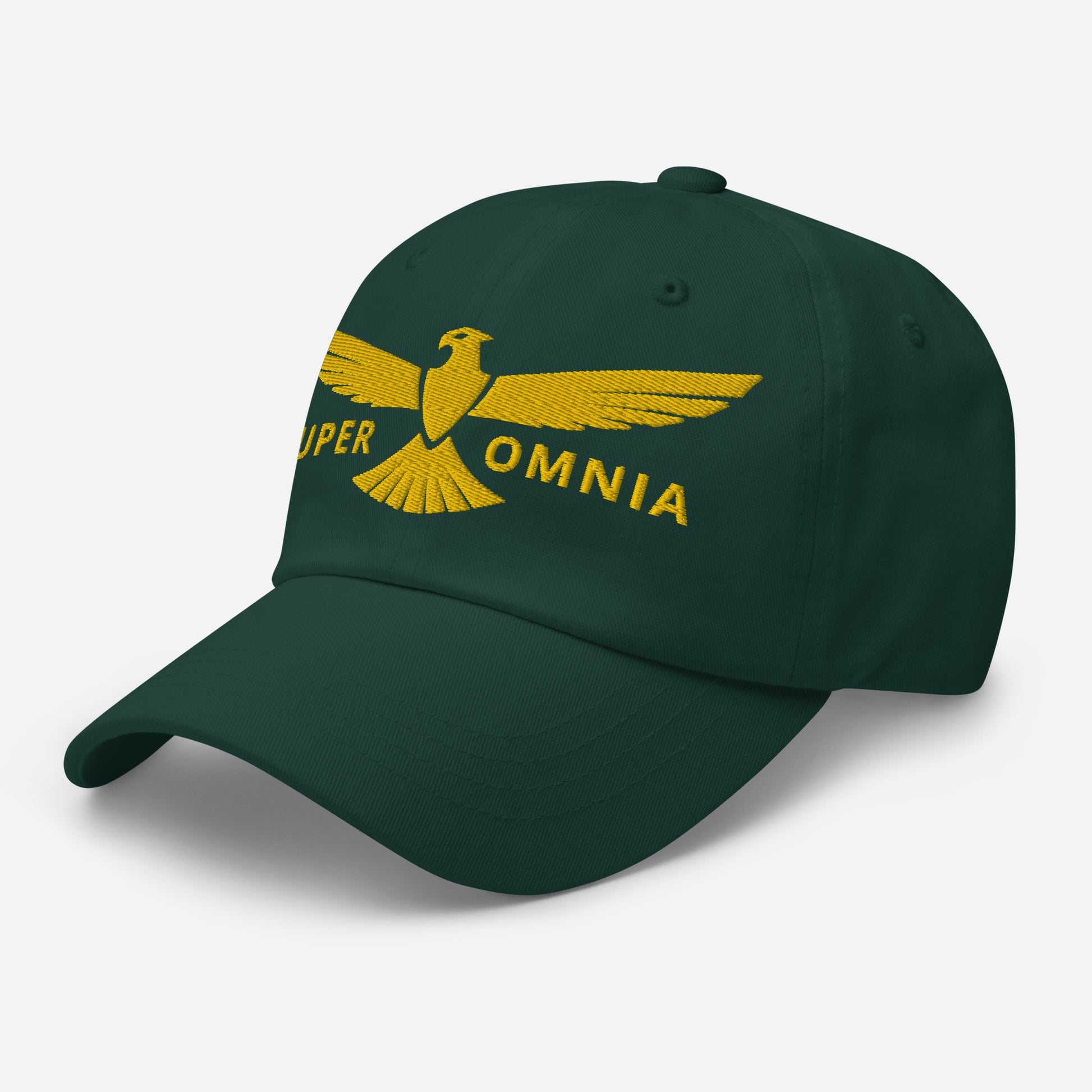 Dad Hat Eagle "SUPER OMNIA" Gold One Size above all,adjustable,animal motif,bold design,casual style,dad hat,eagle,focus,freedom,iconic,independence,premium quality,resilience,soar,strength,unique design,unisex,vision