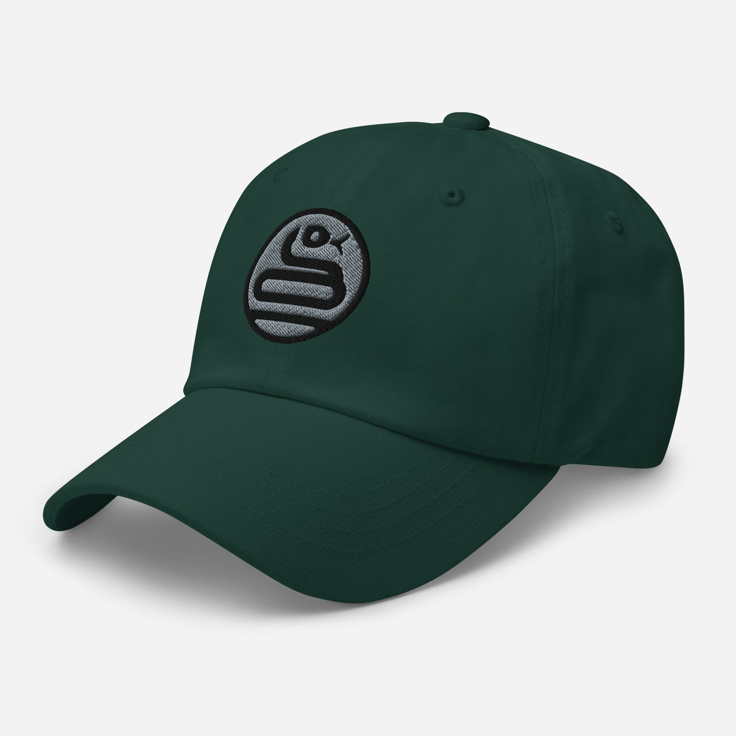 Dad Hat "SNAKE" Grey V2 One Size adjustable,animal motif,bold design,casual style,dad hat,iconic,knowledge,mystery,nature-inspired,predator,premium quality,resilience,snake,spirit animal,stealth,symbolism,transformation,unique design,unisex,wisdom