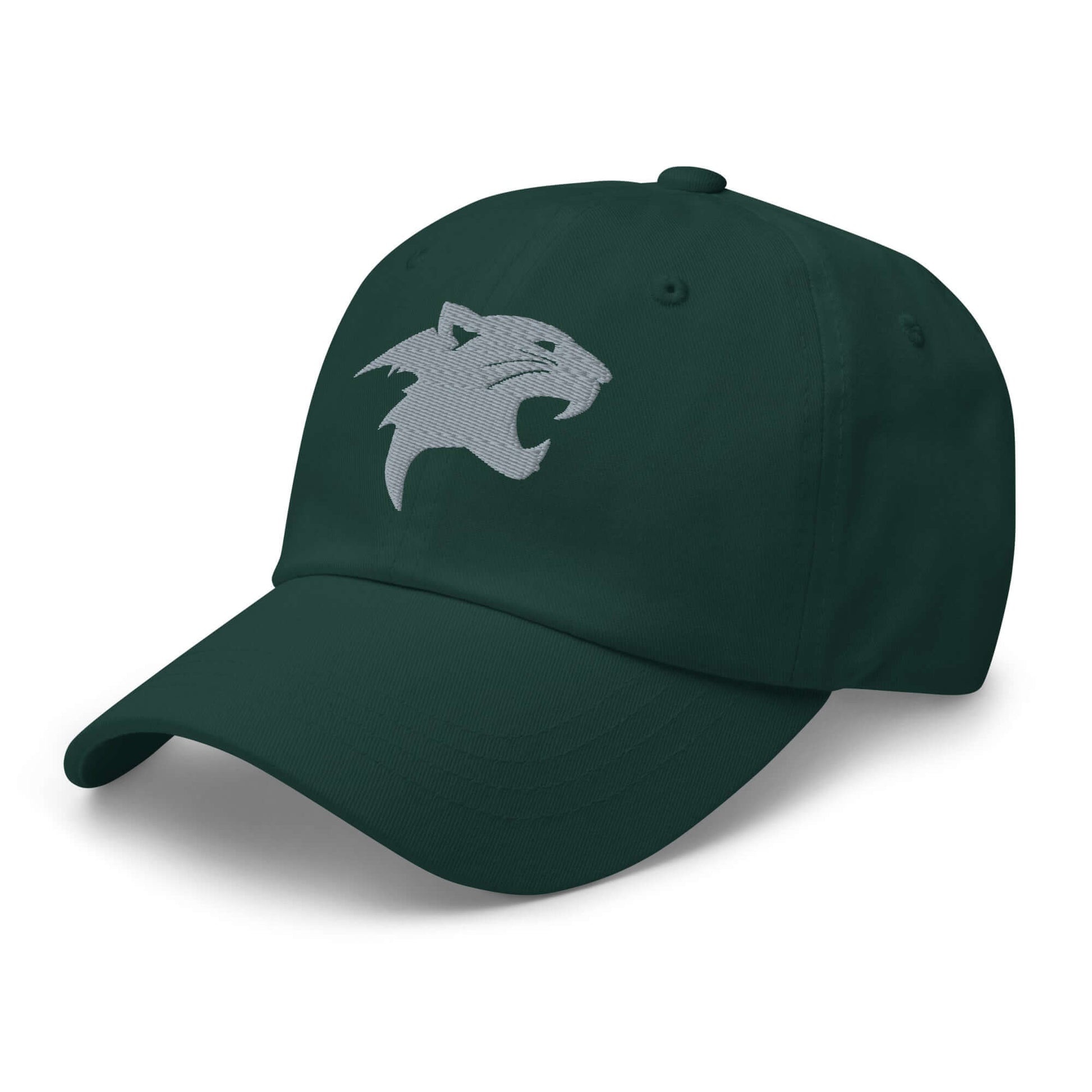 Dad Hat "Panther Head" Grey adjustable,agility,animal motif,beast mode,bold design,casual style,dad hat,iconic,panther,power,premium quality,stealth,strength,unique design,unisex,wild