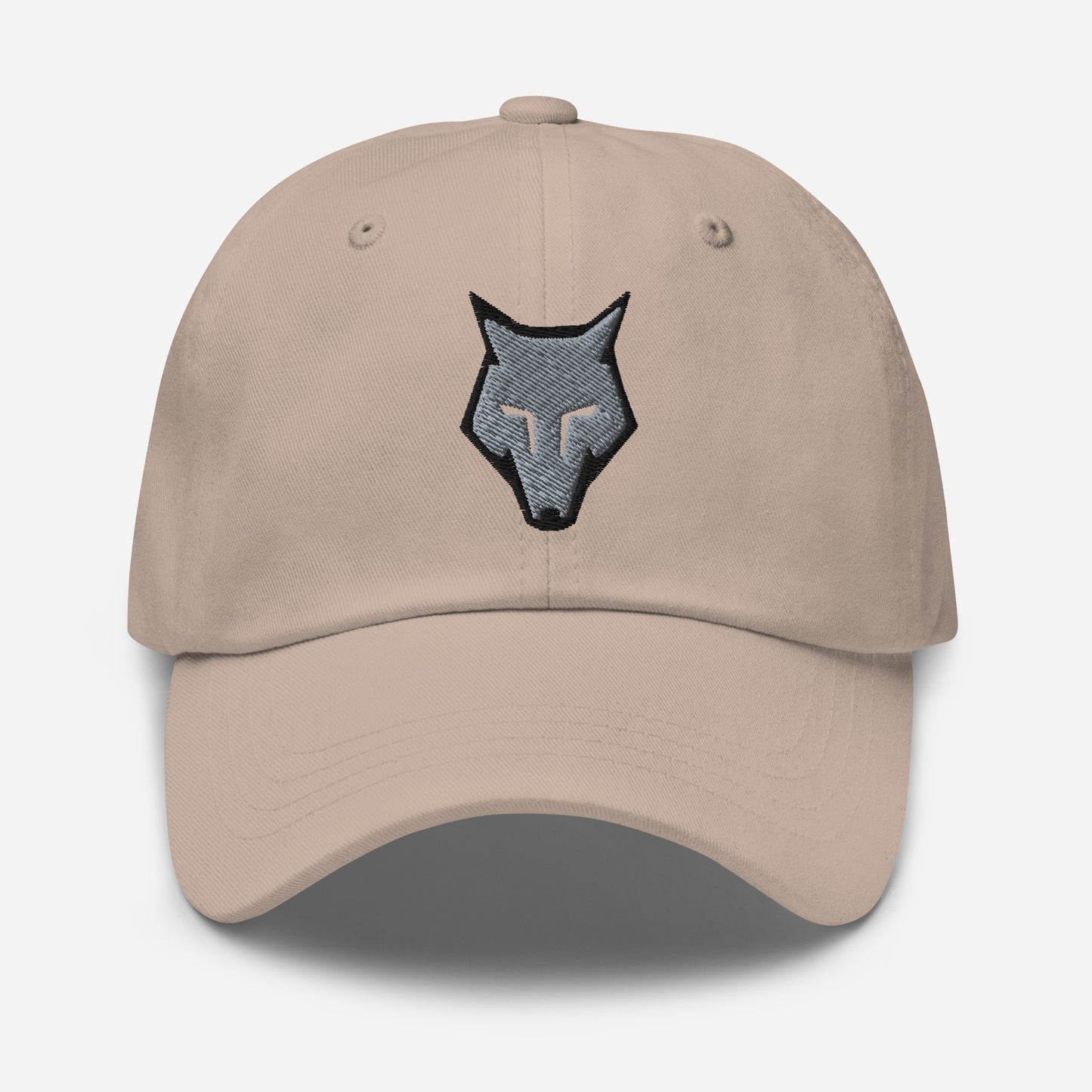 Dad Hat Wolf Logo "LOBO" Grey One Size adjustable,alpha,animal motif,bold design,casual style,courage,dad hat,endurance,freedom,iconic,lone wolf,nature-inspired,predator,premium quality,resilience,stealth,strength,survival,unique design,unisex,wild spirit