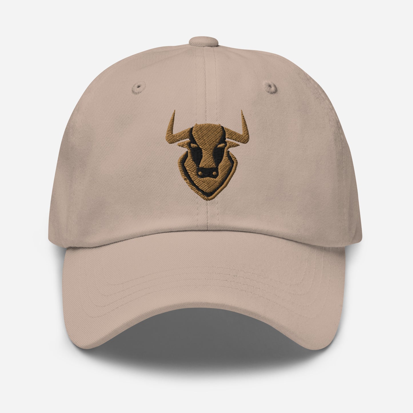 Dad Hat Bull Logo "TORO" Old Gold One Size adjustable,animal motif,bold design,bull,casual style,dad hat,endurance,iconic,power,premium quality,resilience,spirit,strength,unique design,unisex