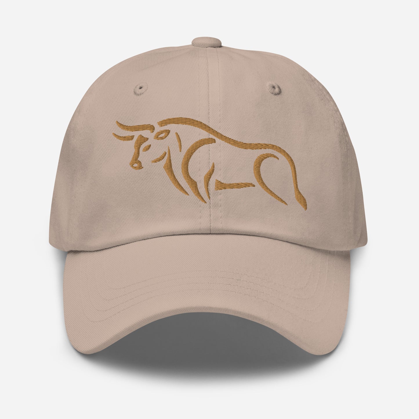 Dad Hat "BULL SPIRIT 2" Old Gold One Size adjustable,animal motif,bold design,bull,casual style,dad hat,endurance,iconic,power,premium quality,resilience,spirit,strength,unique design,unisex