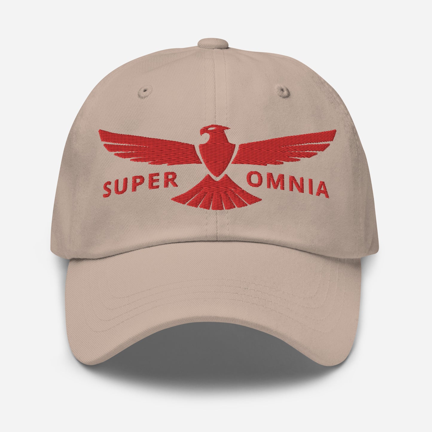 Dad Hat Eagle "SUPER OMNIA" Red One Size above all,adjustable,animal motif,bold design,casual style,dad hat,eagle,focus,freedom,iconic,independence,premium quality,resilience,soar,strength,unique design,unisex,vision