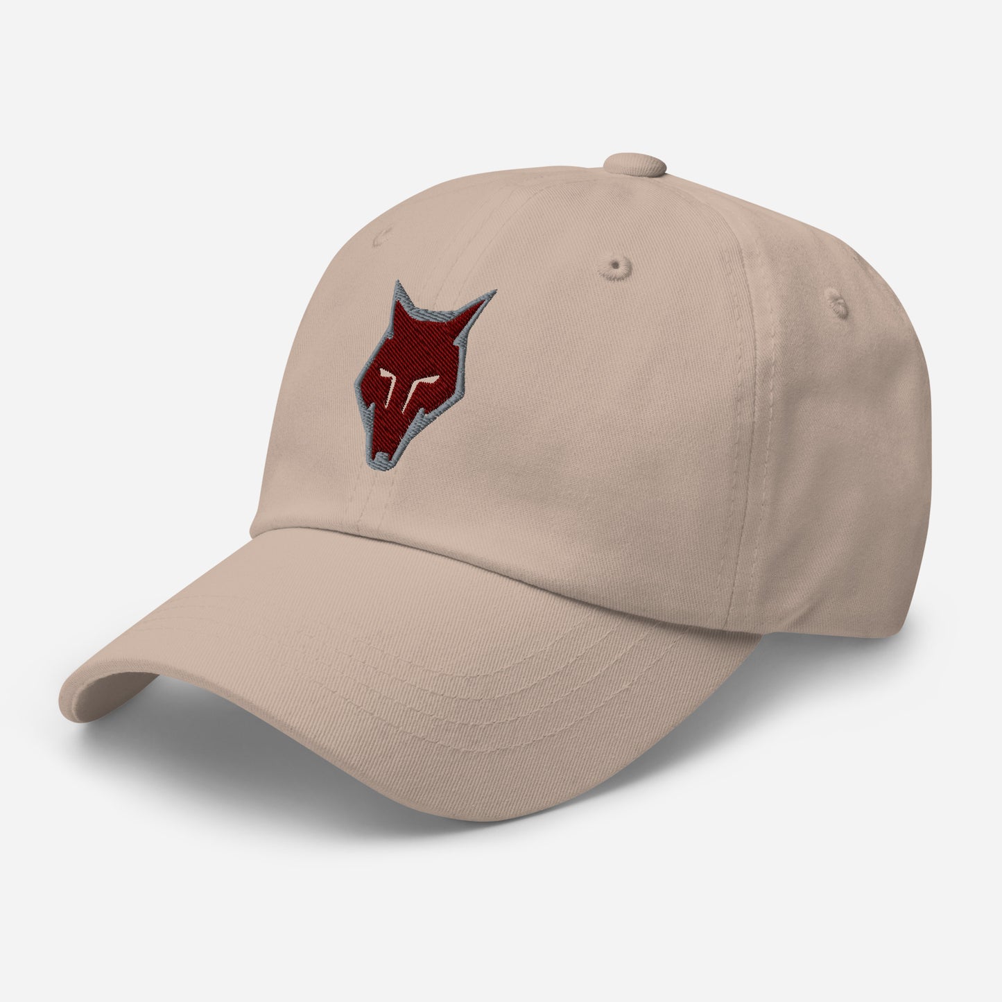 Dad Hat Wolf Logo "LOBO" Maroon One Size adjustable,alpha,animal motif,bold design,casual style,courage,dad hat,endurance,freedom,iconic,lone wolf,nature-inspired,predator,premium quality,resilience,stealth,strength,survival,unique design,unisex,wild spir