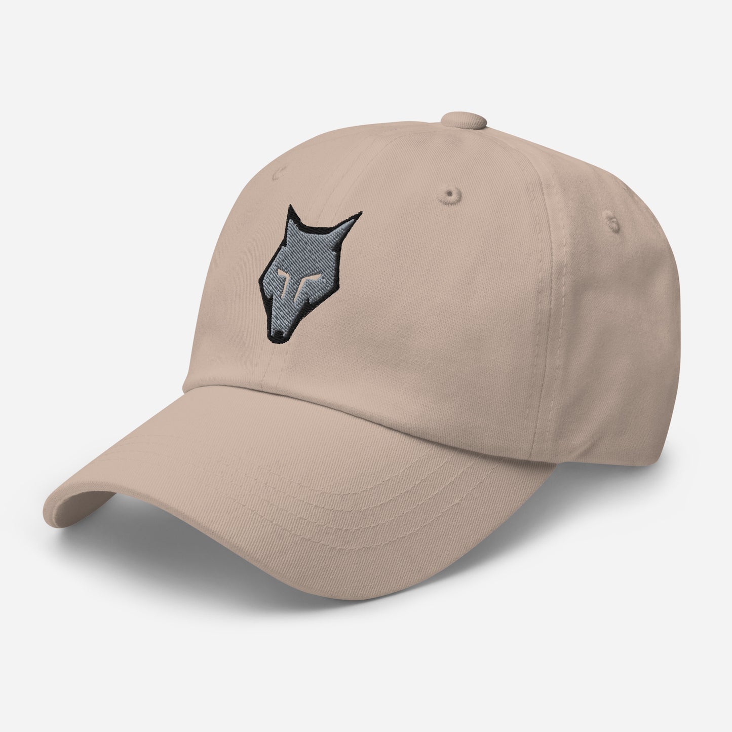 Dad Hat Wolf Logo "LOBO" Grey One Size adjustable,alpha,animal motif,bold design,casual style,courage,dad hat,endurance,freedom,iconic,lone wolf,nature-inspired,predator,premium quality,resilience,stealth,strength,survival,unique design,unisex,wild spirit