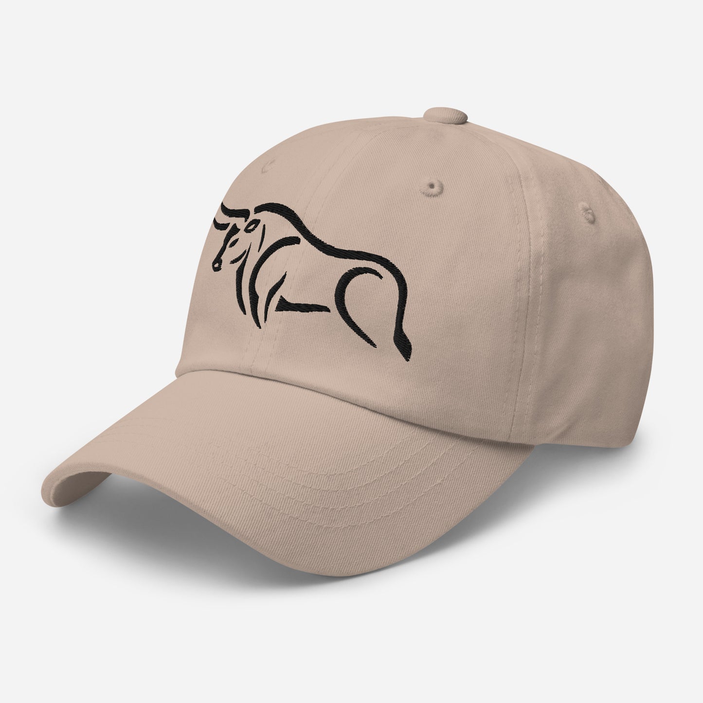 Dad Hat "BULL SPIRIT 2" Black One Size adjustable,animal motif,bold design,bull,casual style,dad hat,endurance,iconic,power,premium quality,resilience,spirit,strength,unique design,unisex