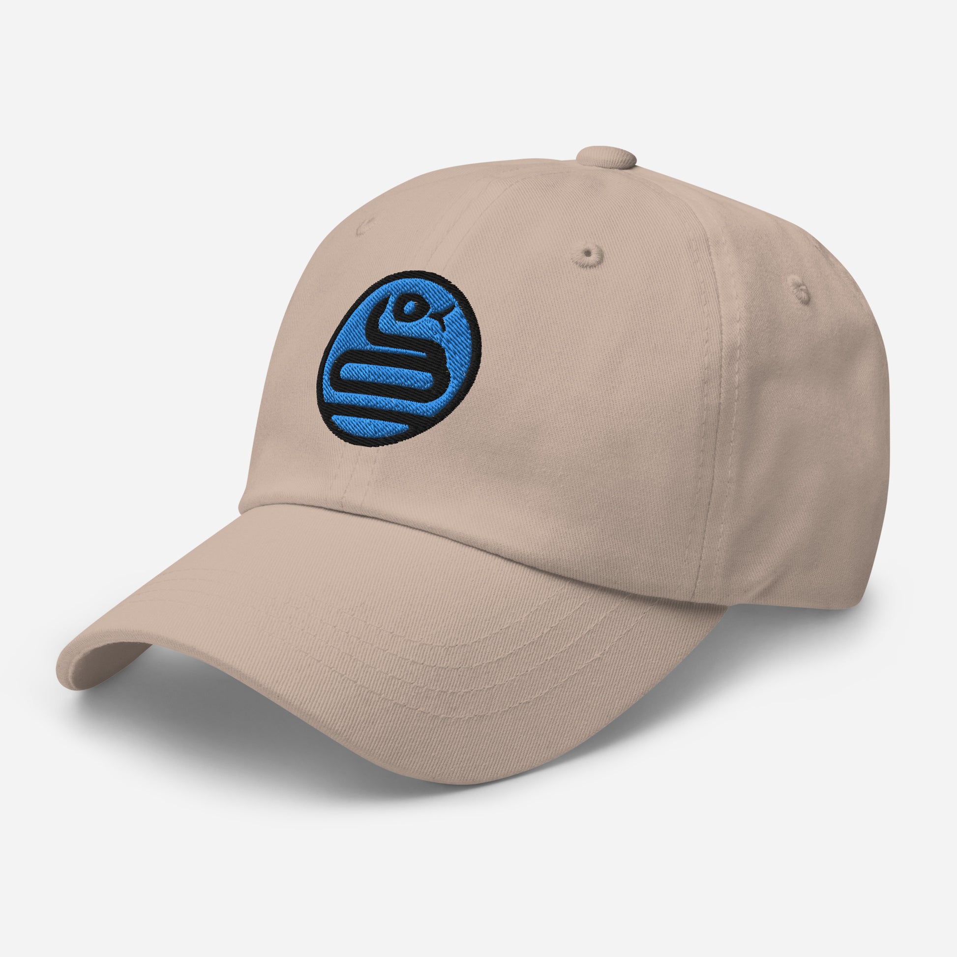 Dad Hat "SNAKE" Blue V2 One Size adjustable,animal motif,bold design,casual style,dad hat,iconic,knowledge,mystery,nature-inspired,predator,premium quality,resilience,snake,spirit animal,stealth,symbolism,transformation,unique design,unisex,wisdom