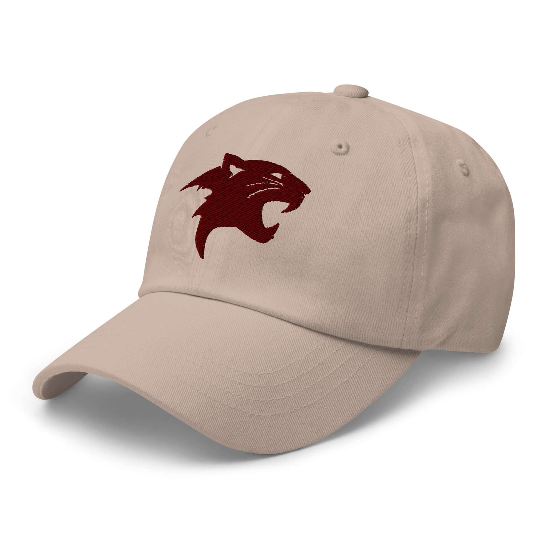 Dad Hat "Panther Head" Maroon adjustable,agility,animal motif,beast mode,bold design,casual style,dad hat,iconic,panther,power,premium quality,stealth,strength,unique design,unisex,wild