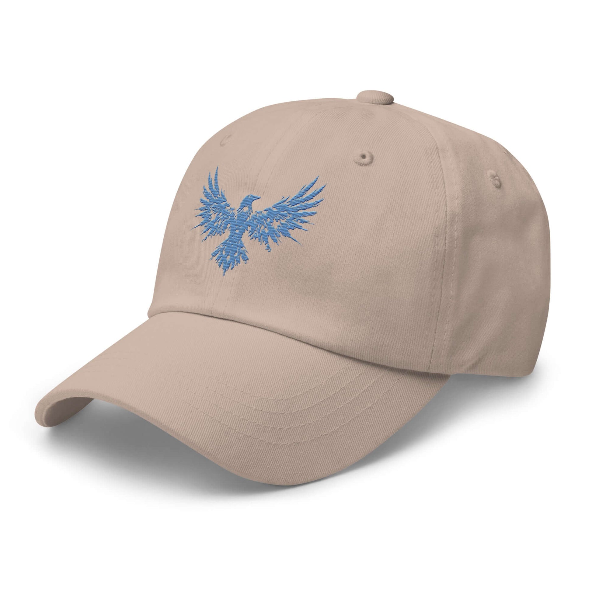 Dad Hat Raven "ENIGMA" Blue adjustable,animal motif,bold design,casual style,dad hat,endurance,enigma,freedom,iconic,mystery,premium quality,raven,transformation,unique design,unisex