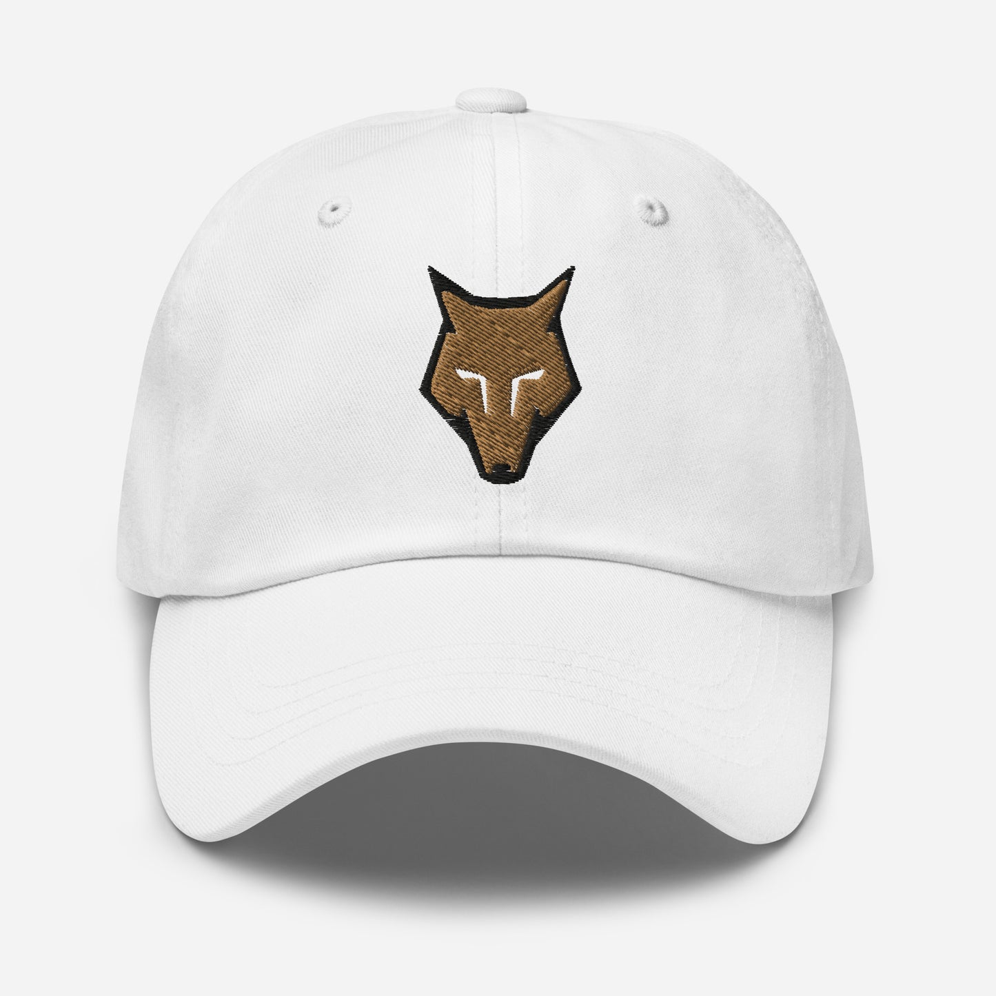 Dad Hat Wolf Logo "LOBO" Old Gold One Size adjustable,alpha,animal motif,bold design,casual style,courage,dad hat,endurance,freedom,iconic,lone wolf,nature-inspired,predator,premium quality,resilience,stealth,strength,survival,unique design,unisex,wild sp