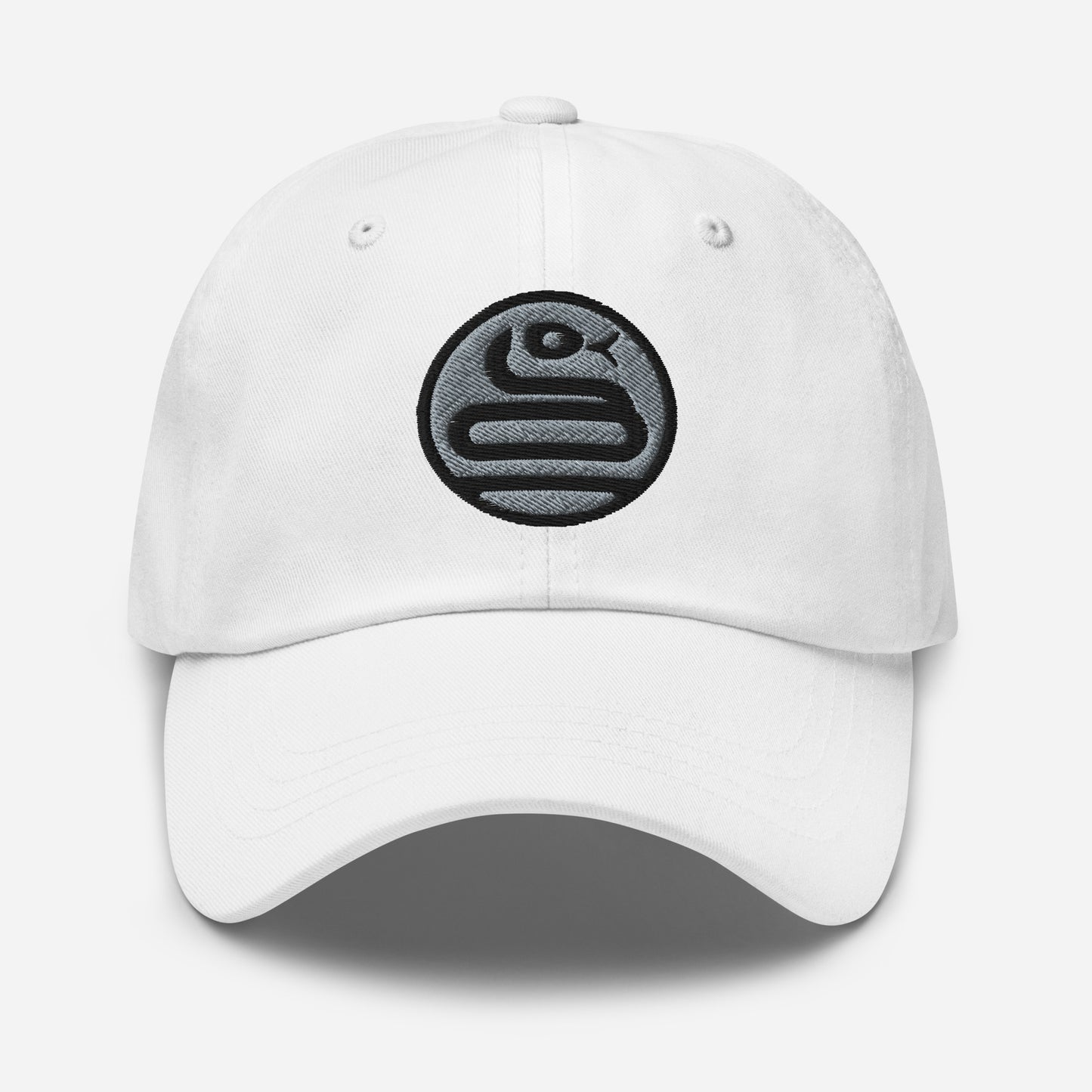 Dad Hat "SNAKE" Grey V2 One Size adjustable,animal motif,bold design,casual style,dad hat,iconic,knowledge,mystery,nature-inspired,predator,premium quality,resilience,snake,spirit animal,stealth,symbolism,transformation,unique design,unisex,wisdom