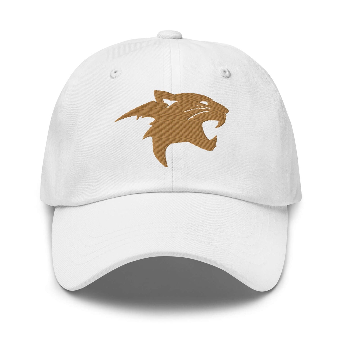 Dad Hat "Panther Head" Old Gold adjustable,agility,animal motif,beast mode,bold design,casual style,dad hat,iconic,panther,power,premium quality,stealth,strength,unique design,unisex,wild