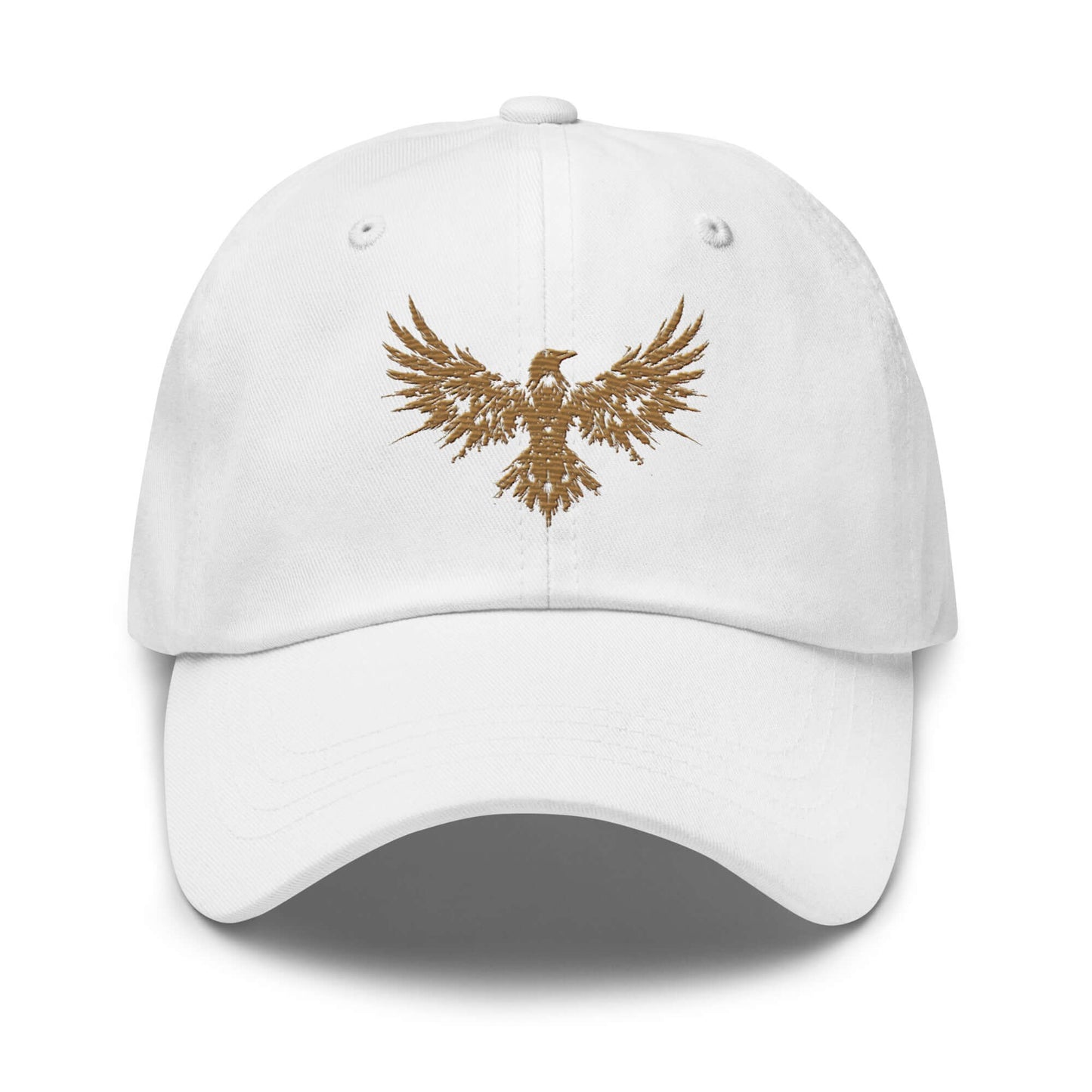 Dad Hat Raven "ENIGMA" Old Gold adjustable,animal motif,bold design,casual style,dad hat,endurance,enigma,freedom,iconic,mystery,premium quality,raven,transformation,unique design,unisex