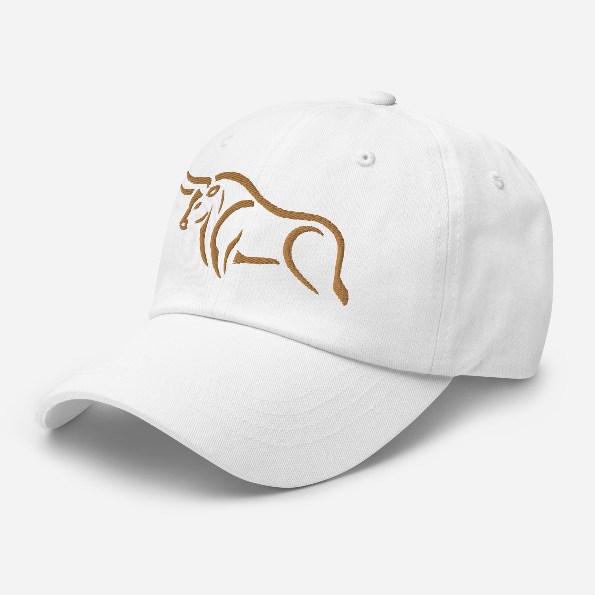 Dad Hat "BULL SPIRIT 2" Old Gold One Size adjustable,animal motif,bold design,bull,casual style,dad hat,endurance,iconic,power,premium quality,resilience,spirit,strength,unique design,unisex