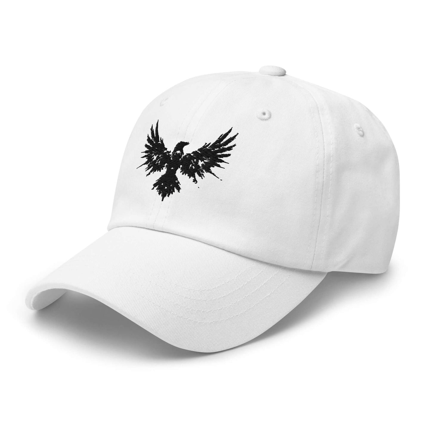 Dad Hat Raven "ENIGMA" Black adjustable,animal motif,bold design,casual style,dad hat,endurance,enigma,freedom,iconic,mystery,premium quality,raven,transformation,unique design,unisex