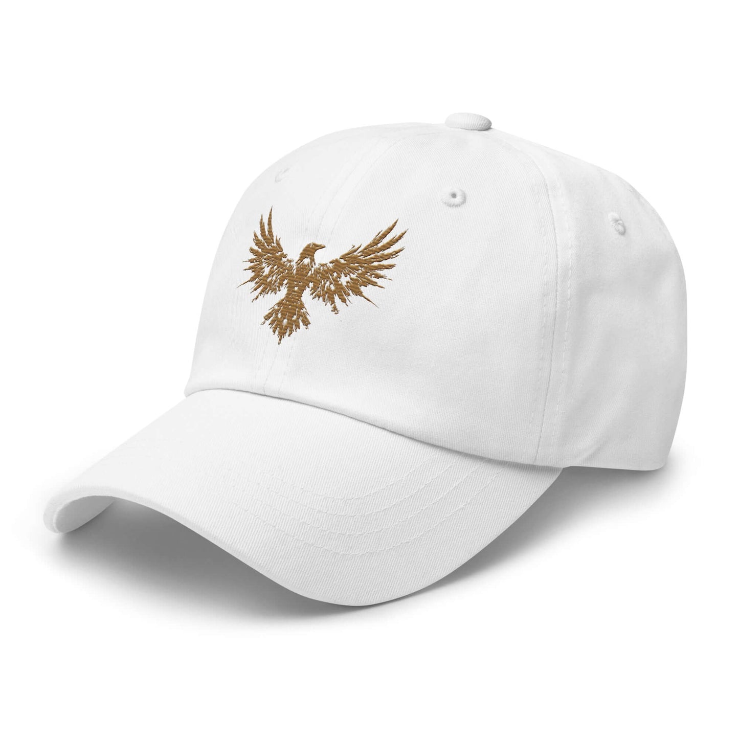 Dad Hat Raven "ENIGMA" Old Gold adjustable,animal motif,bold design,casual style,dad hat,endurance,enigma,freedom,iconic,mystery,premium quality,raven,transformation,unique design,unisex