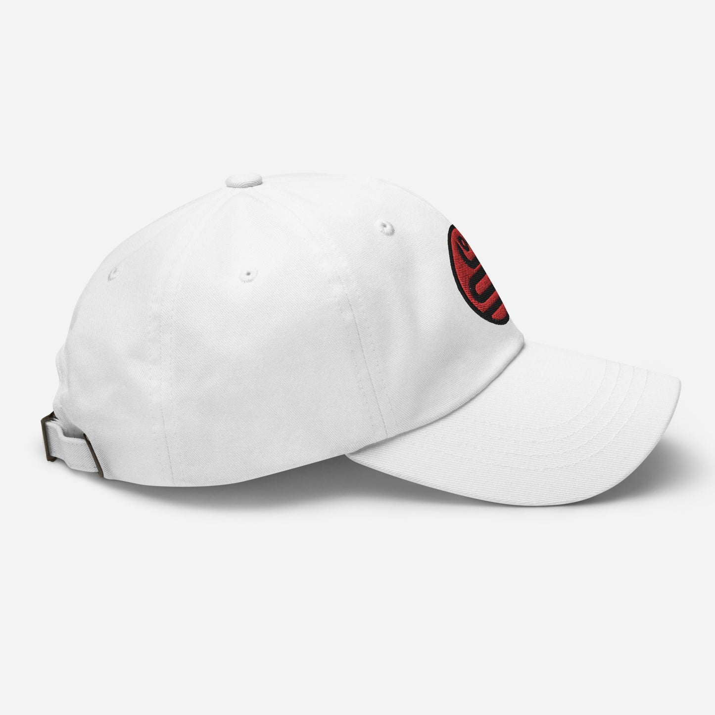 Dad Hat "SNAKE" Red V2 One Size adjustable,animal motif,bold design,casual style,dad hat,iconic,knowledge,mystery,nature-inspired,predator,premium quality,resilience,snake,spirit animal,stealth,symbolism,transformation,unique design,unisex,wisdom