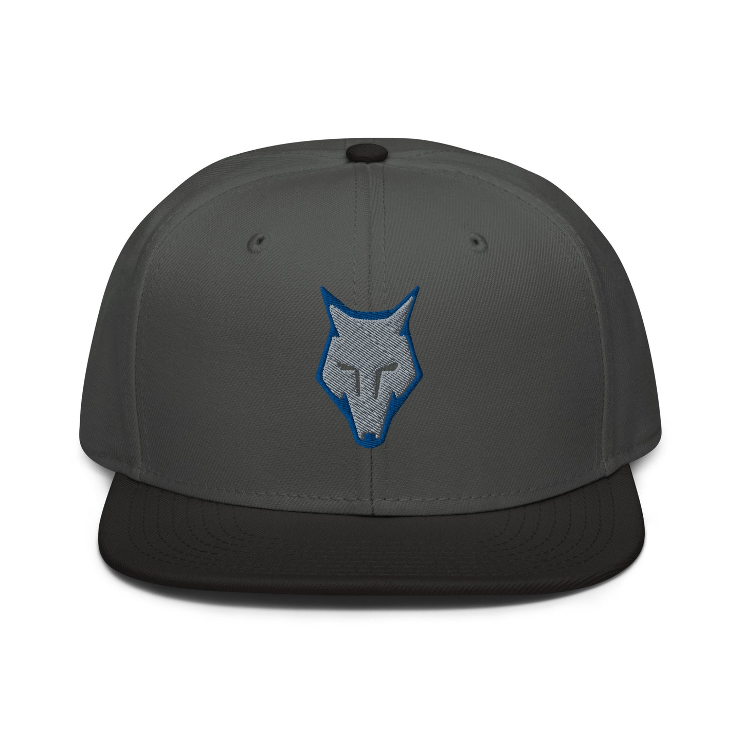 Snapback Hat Wolf Logo "LOBO" Grey One Size adjustable,alpha,animal motif,bold design,courage,endurance,freedom,iconic,lone wolf,nature-inspired,predator,premium quality,resilience,snapback hat,statement piece,stealth,street style,strength,survival,unique