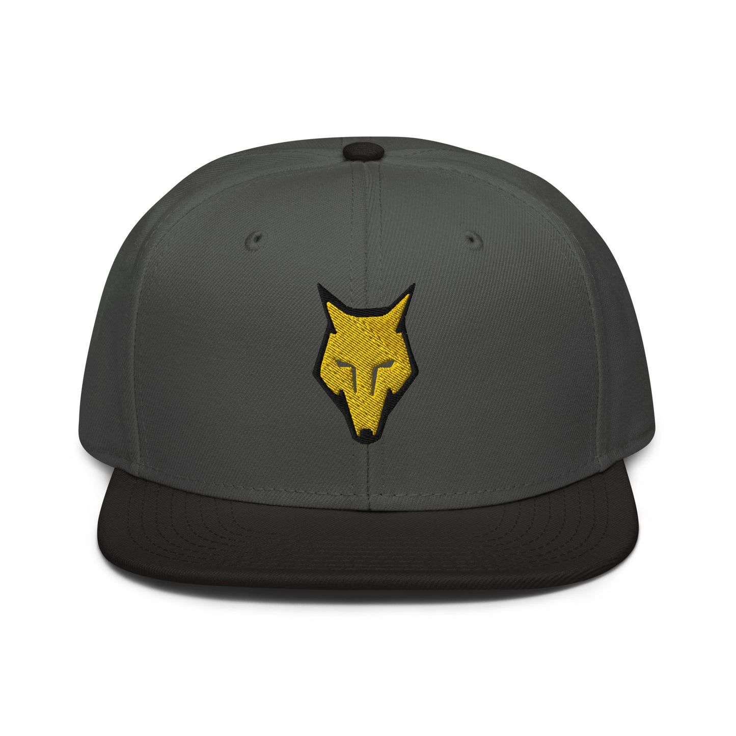 Snapback Hat Wolf Logo "LOBO" Gold One Size adjustable,alpha,animal motif,bold design,courage,endurance,freedom,iconic,lone wolf,nature-inspired,predator,premium quality,resilience,snapback hat,statement piece,stealth,street style,strength,survival,unique