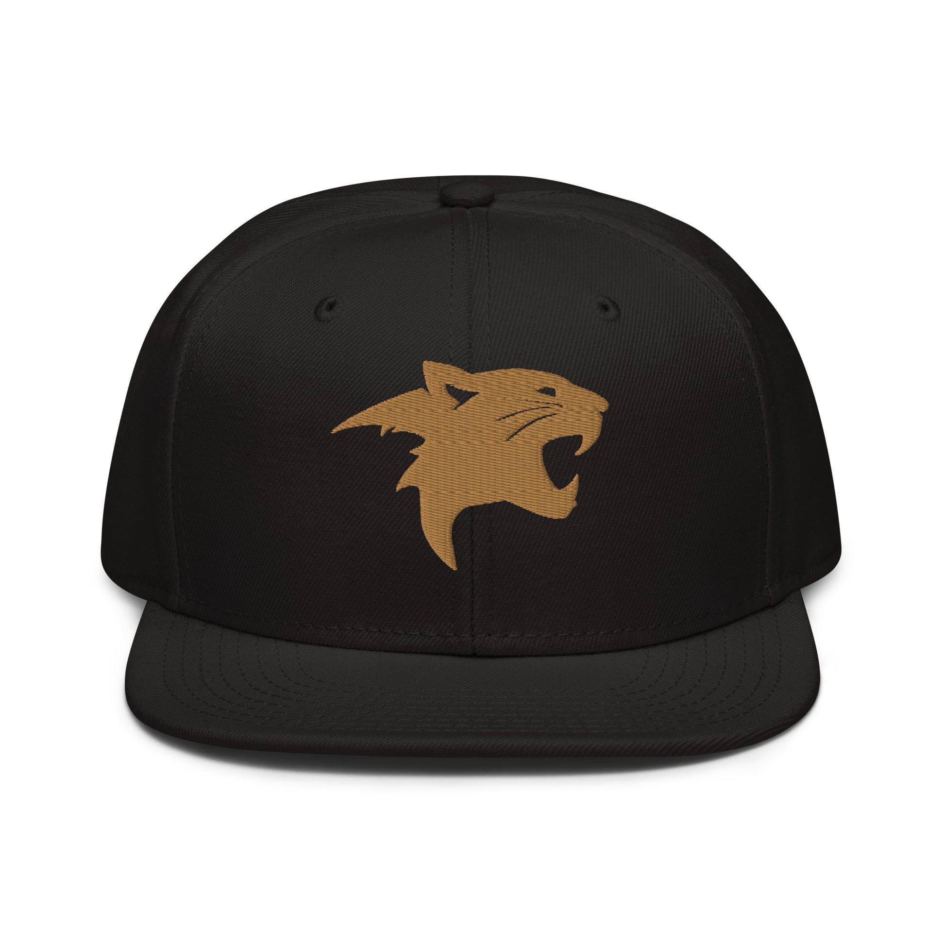 Snapback Hat "Panther Head" Old Gold One Size adjustable,agility,animal motif,beast mode,bold design,iconic,panther,power,premium quality,snapback hat,statement piece,stealth,street style,strength,unique design,unisex,wild