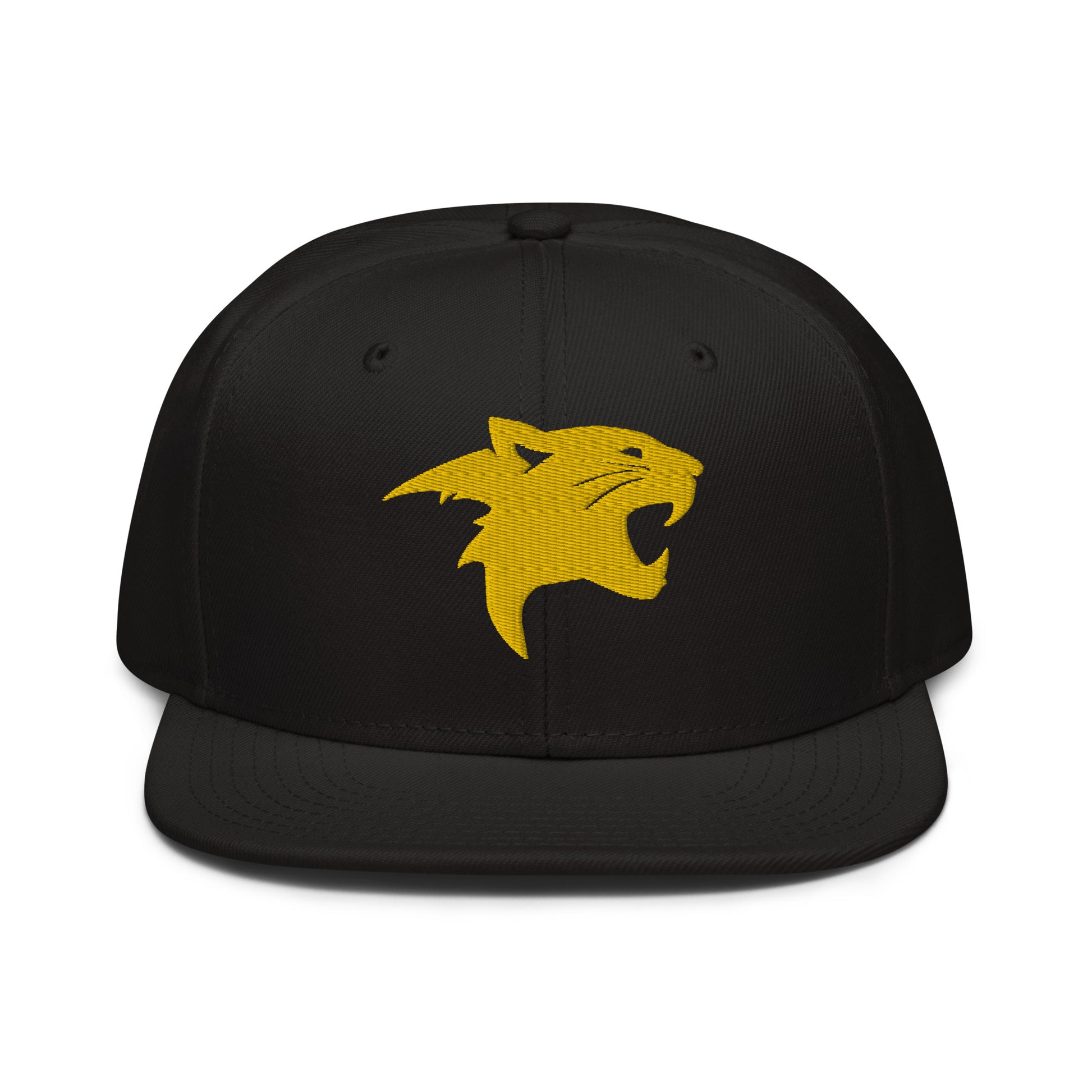 Snapback Hat "Panther Head" Gold One Size adjustable,agility,animal motif,beast mode,bold design,iconic,panther,power,premium quality,snapback hat,statement piece,stealth,street style,strength,unique design,unisex,wild