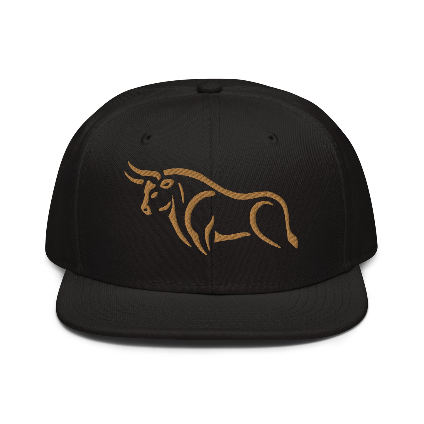 Snapback Hat "Bull Spirit 2" Old Gold One Size adjustable,animal motif,bold design,bull,endurance,iconic,power,premium quality,resilience,snapback hat,spirit,statement piece,street style,strength,unique design,unisex