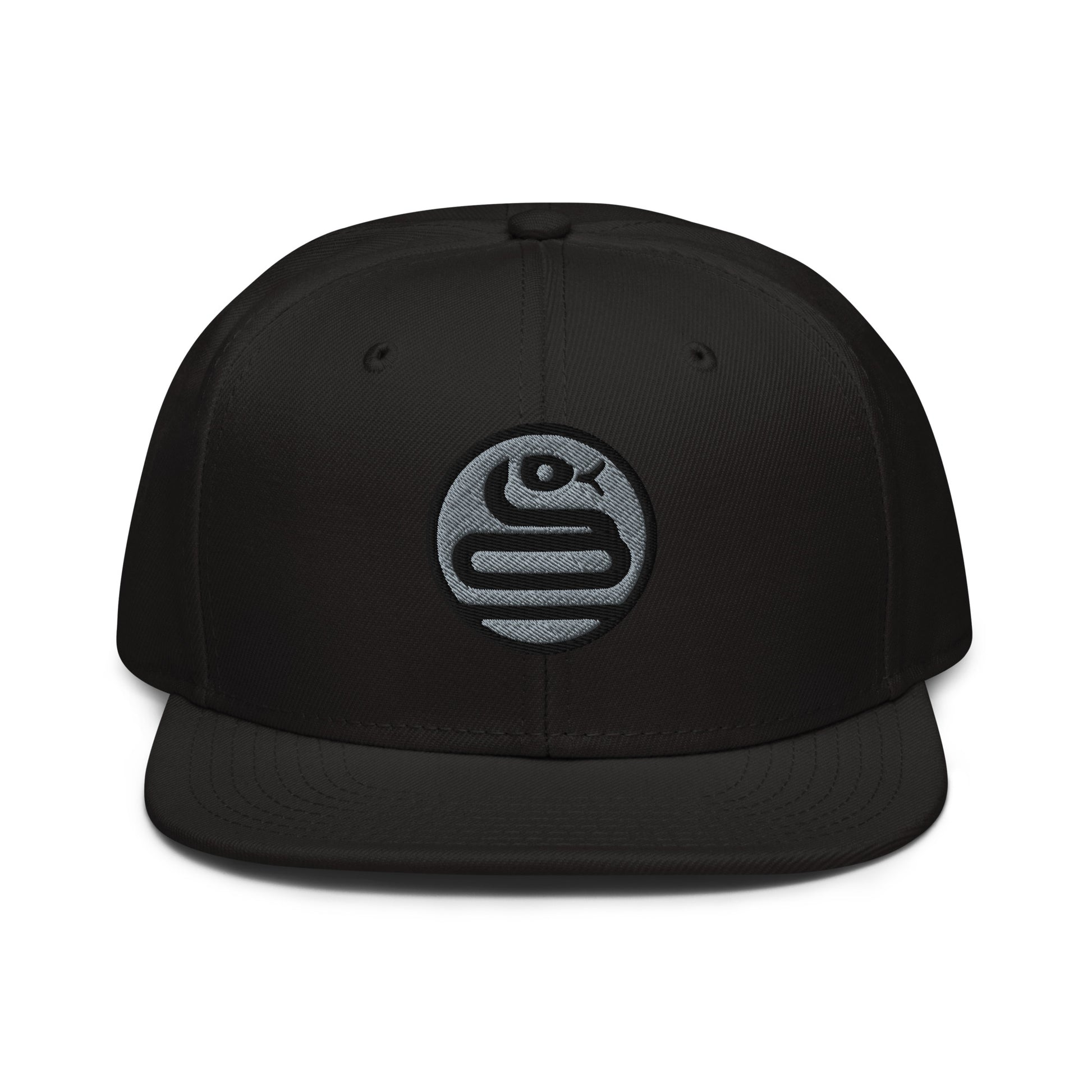 Snapback Hat "SNAKE" Grey One Size adjustable,animal motif,bold design,iconic,knowledge,mystery,nature-inspired,predator,premium quality,resilience,snake,snapback hat,spirit animal,statement piece,stealth,street style,symbolism,transformation,unique desig