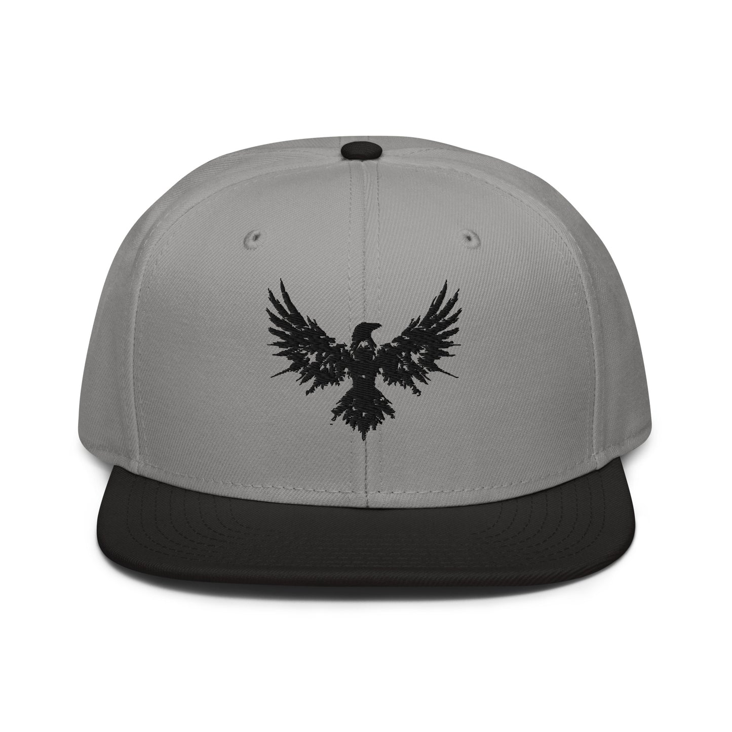 Snapback Hat Raven "ENIGMA" Black One Size adjustable,animal motif,bold design,endurance,enigma,freedom,iconic,mystery,premium quality,raven,snapback hat,statement piece,street style,transformation,unique design,unisex