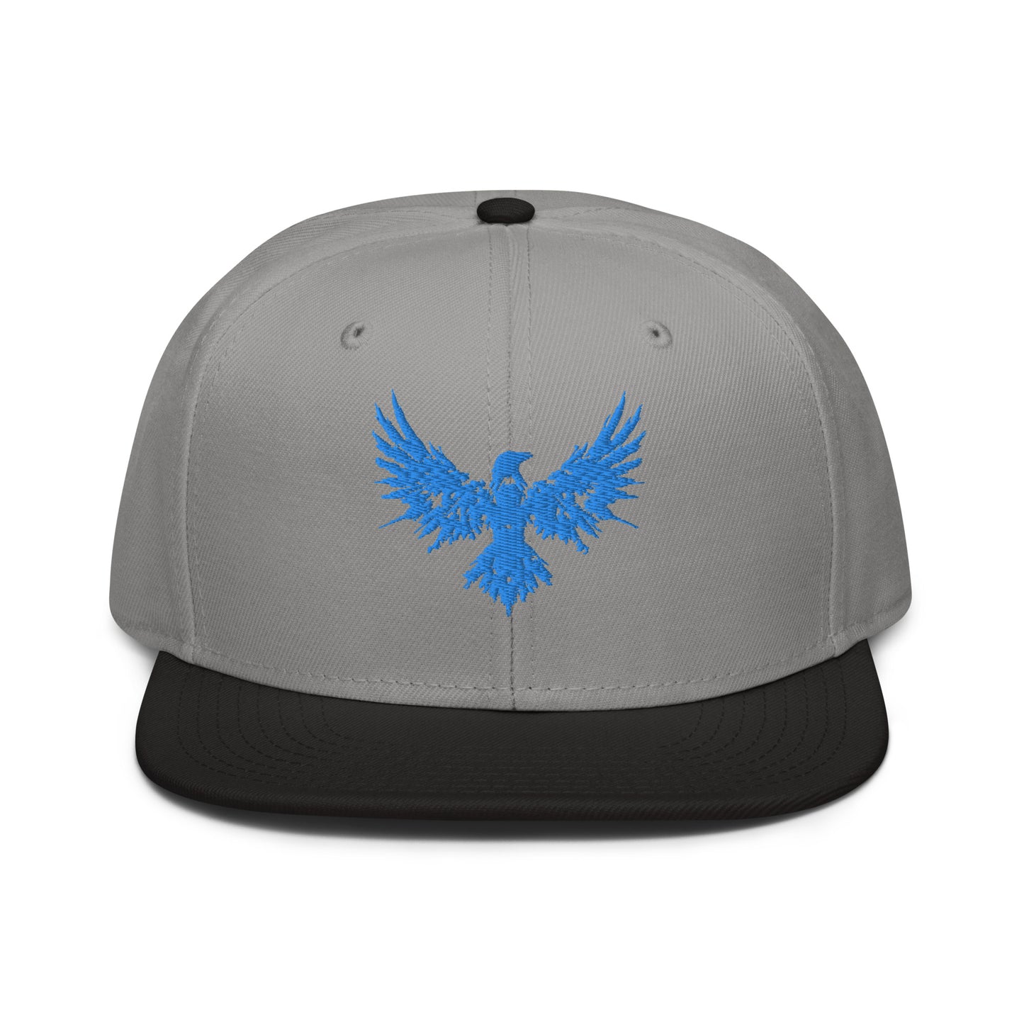 Snapback Hat Raven "ENIGMA" Blue One Size adjustable,animal motif,bold design,endurance,enigma,freedom,iconic,mystery,premium quality,raven,snapback hat,statement piece,street style,transformation,unique design,unisex