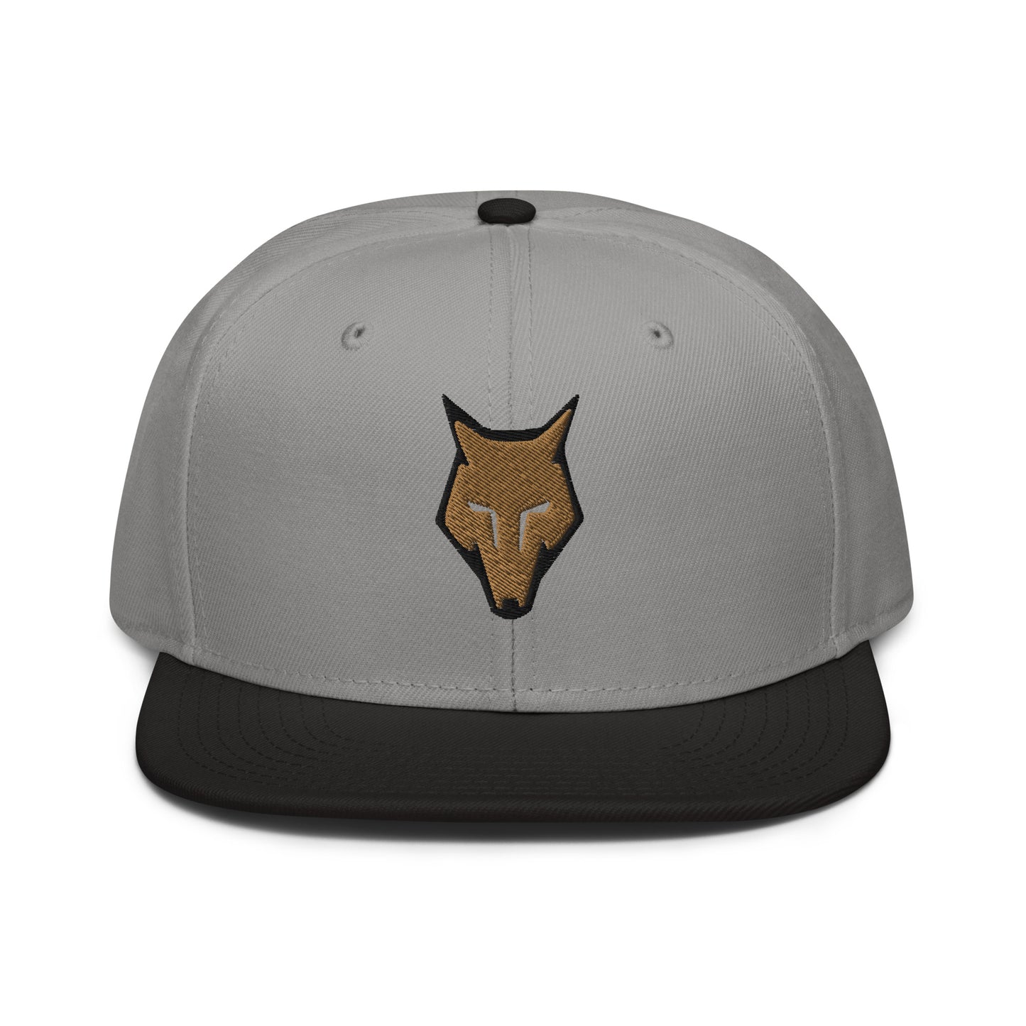 Snapback Hat Wolf Logo "LOBO" Old Gold One Size adjustable,alpha,animal motif,bold design,courage,endurance,freedom,iconic,lone wolf,nature-inspired,predator,premium quality,resilience,snapback hat,statement piece,stealth,street style,strength,survival,un