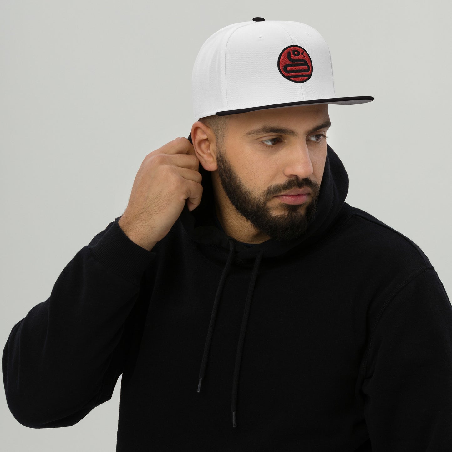 Snapback Hat "SNAKE" Red One Size adjustable,animal motif,bold design,iconic,knowledge,mystery,nature-inspired,predator,premium quality,resilience,snake,snapback hat,spirit animal,statement piece,stealth,street style,symbolism,transformation,unique design