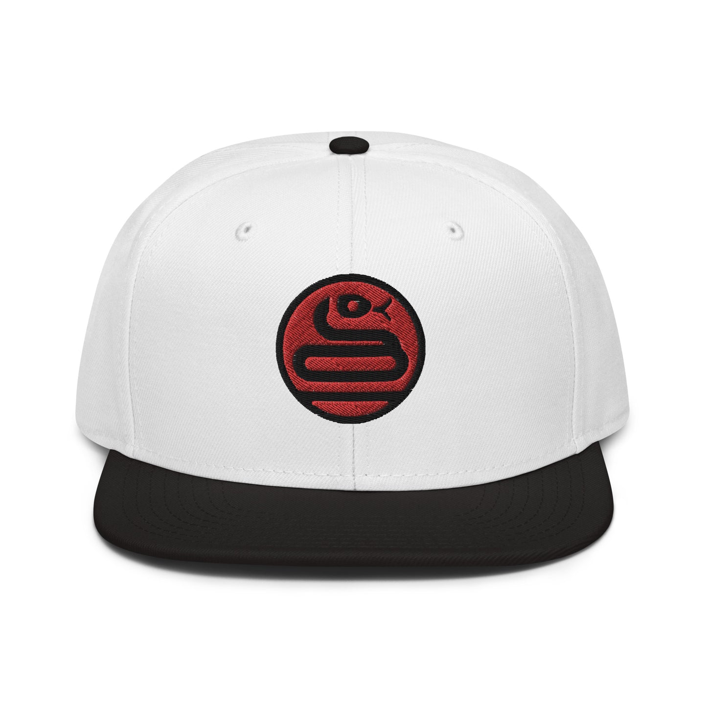 Snapback Hat "SNAKE" Red One Size adjustable,animal motif,bold design,iconic,knowledge,mystery,nature-inspired,predator,premium quality,resilience,snake,snapback hat,spirit animal,statement piece,stealth,street style,symbolism,transformation,unique design