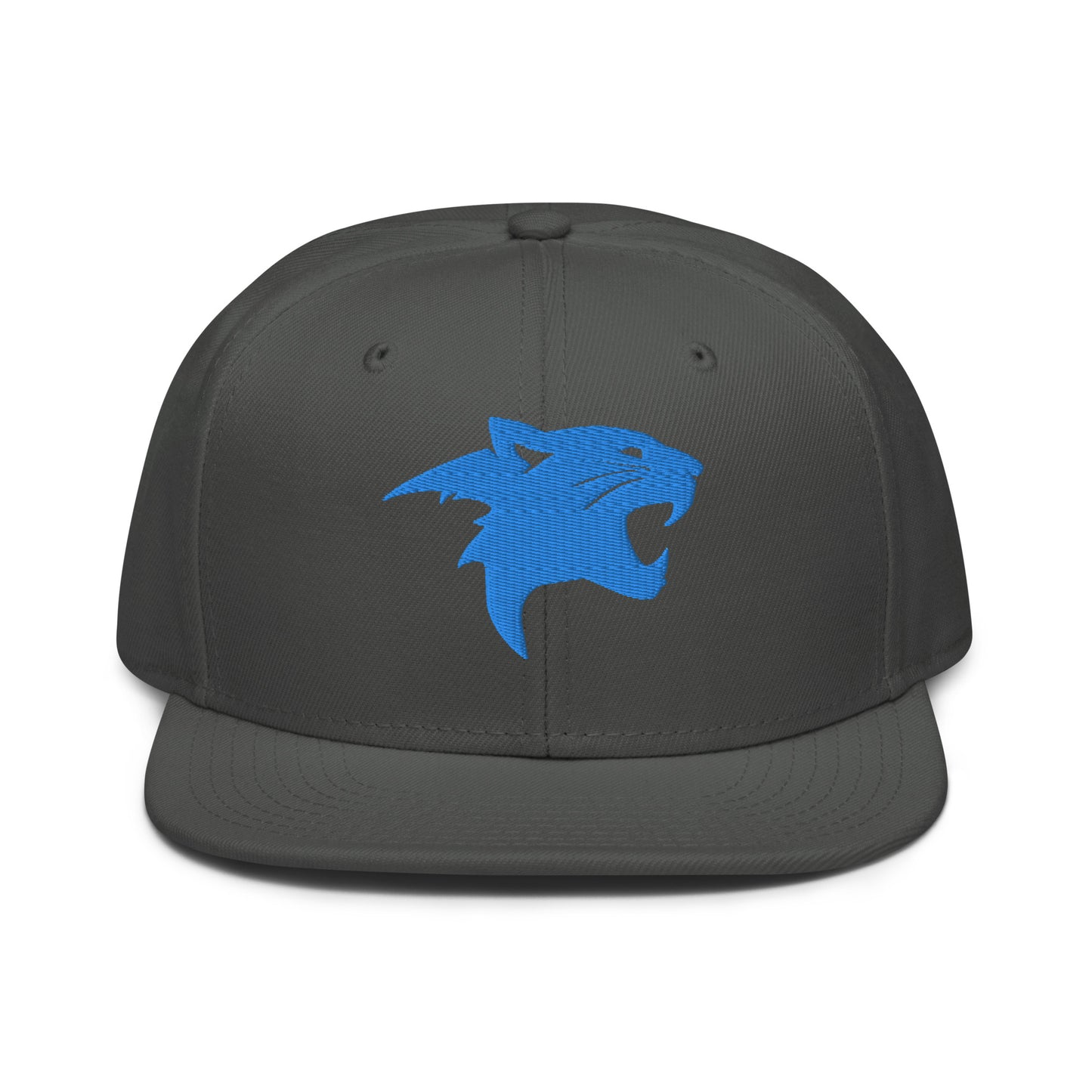 Snapback Hat "Panther Head" Blue One Size adjustable,agility,animal motif,beast mode,bold design,iconic,panther,power,premium quality,snapback hat,statement piece,stealth,street style,strength,unique design,unisex,wild