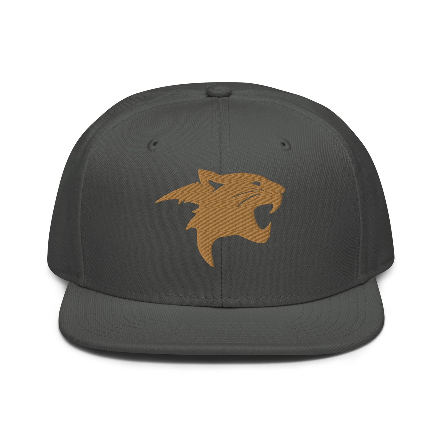 Snapback Hat "Panther Head" Old Gold One Size adjustable,agility,animal motif,beast mode,bold design,iconic,panther,power,premium quality,snapback hat,statement piece,stealth,street style,strength,unique design,unisex,wild