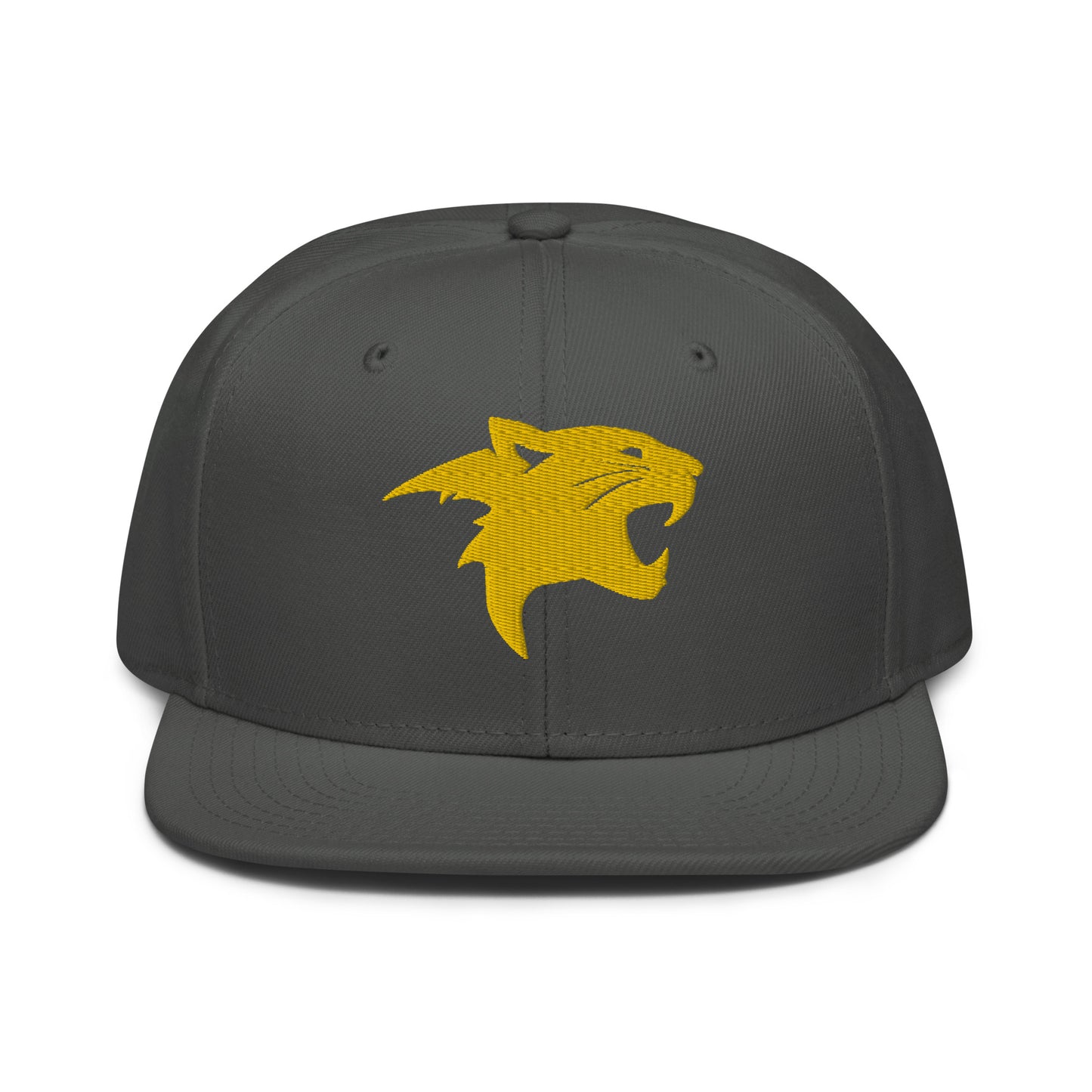 Snapback Hat "Panther Head" Gold One Size adjustable,agility,animal motif,beast mode,bold design,iconic,panther,power,premium quality,snapback hat,statement piece,stealth,street style,strength,unique design,unisex,wild