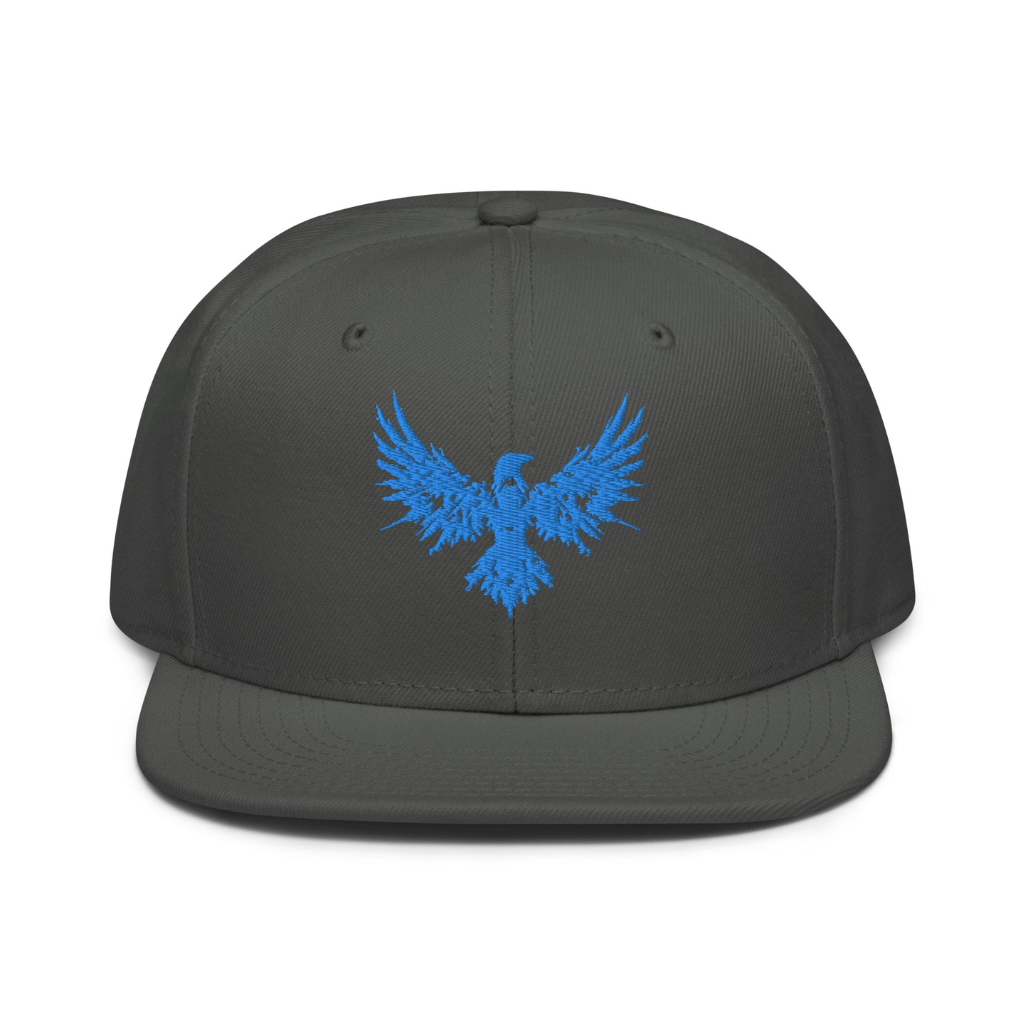 Snapback Hat Raven "ENIGMA" Blue One Size adjustable,animal motif,bold design,endurance,enigma,freedom,iconic,mystery,premium quality,raven,snapback hat,statement piece,street style,transformation,unique design,unisex