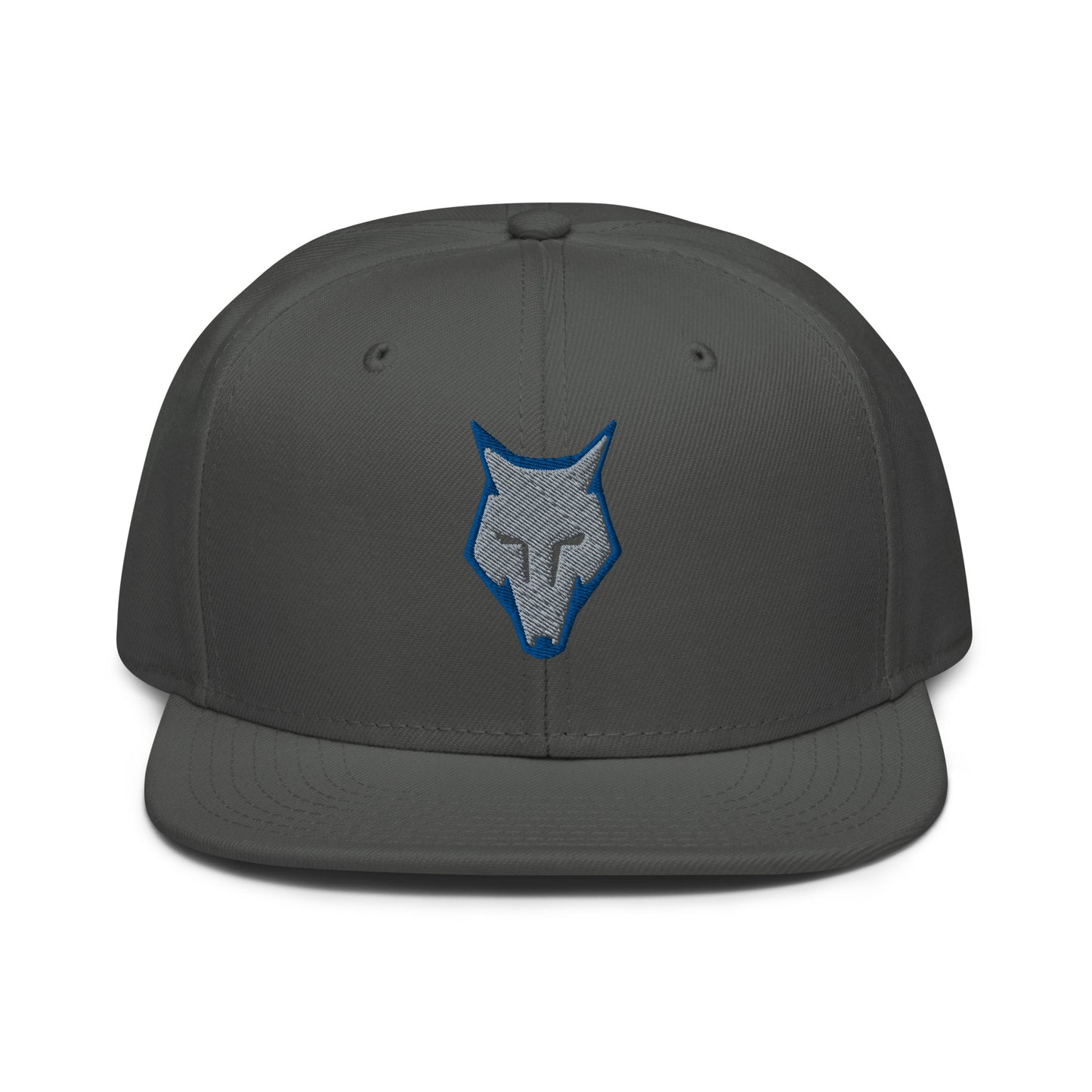 Snapback Hat Wolf Logo "LOBO" Grey One Size adjustable,alpha,animal motif,bold design,courage,endurance,freedom,iconic,lone wolf,nature-inspired,predator,premium quality,resilience,snapback hat,statement piece,stealth,street style,strength,survival,unique