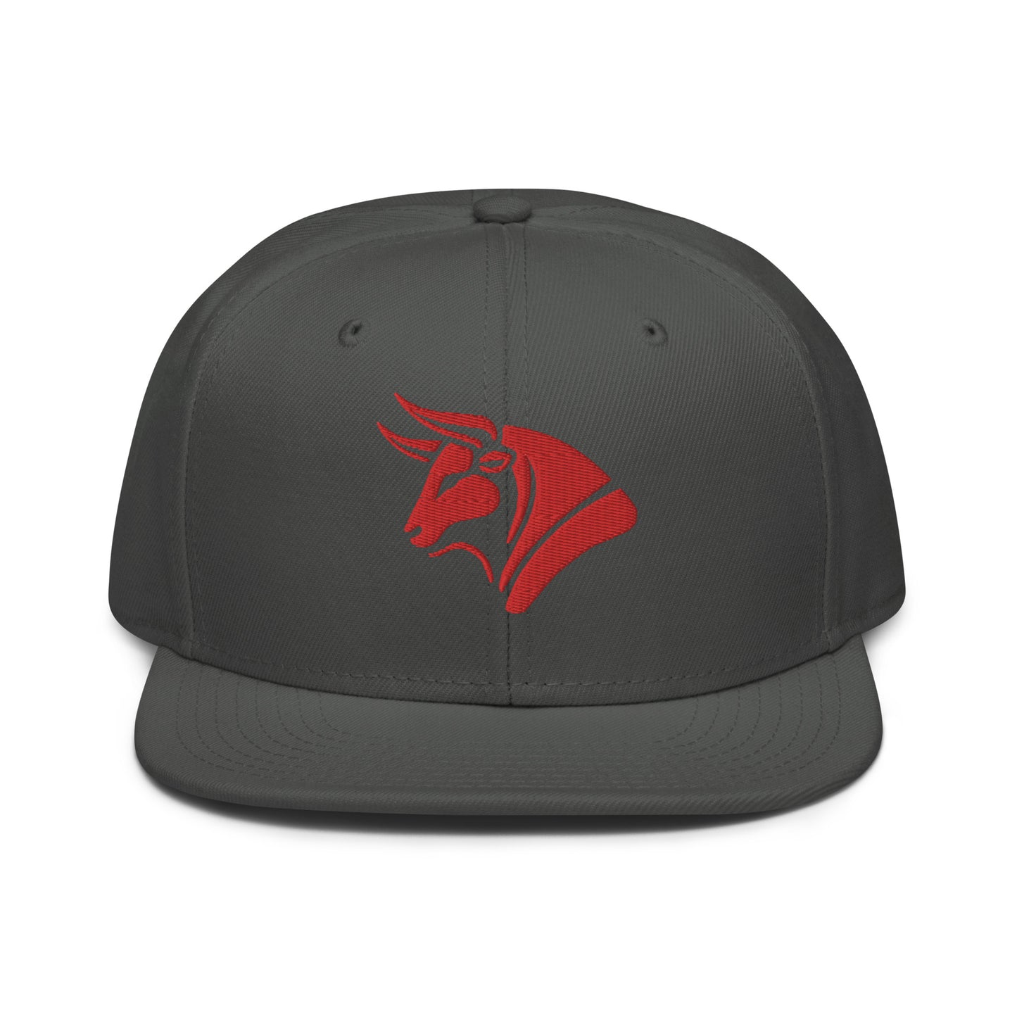 Snapback Hat "Bull Spirit 1" Red One Size adjustable,animal motif,bold design,bull,endurance,iconic,power,premium quality,resilience,snapback hat,spirit,statement piece,street style,strength,unique design,unisex