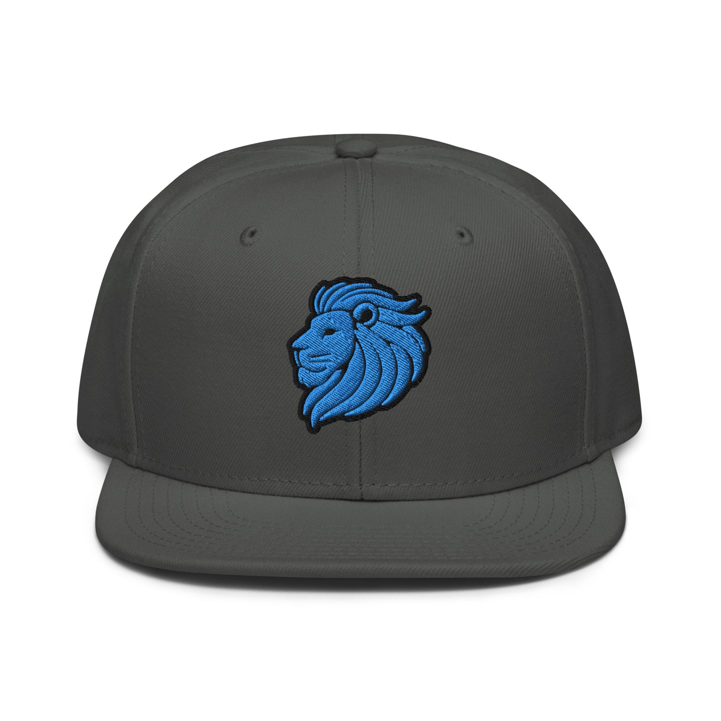 Snapback Hat "LION HEAD" Blue One Size adjustable,animal motif,bold design,courage,iconic,leadership,lion,majesty,nature,noble,power,premium quality,snapback hat,statement piece,street style,strength,unique design,unisex