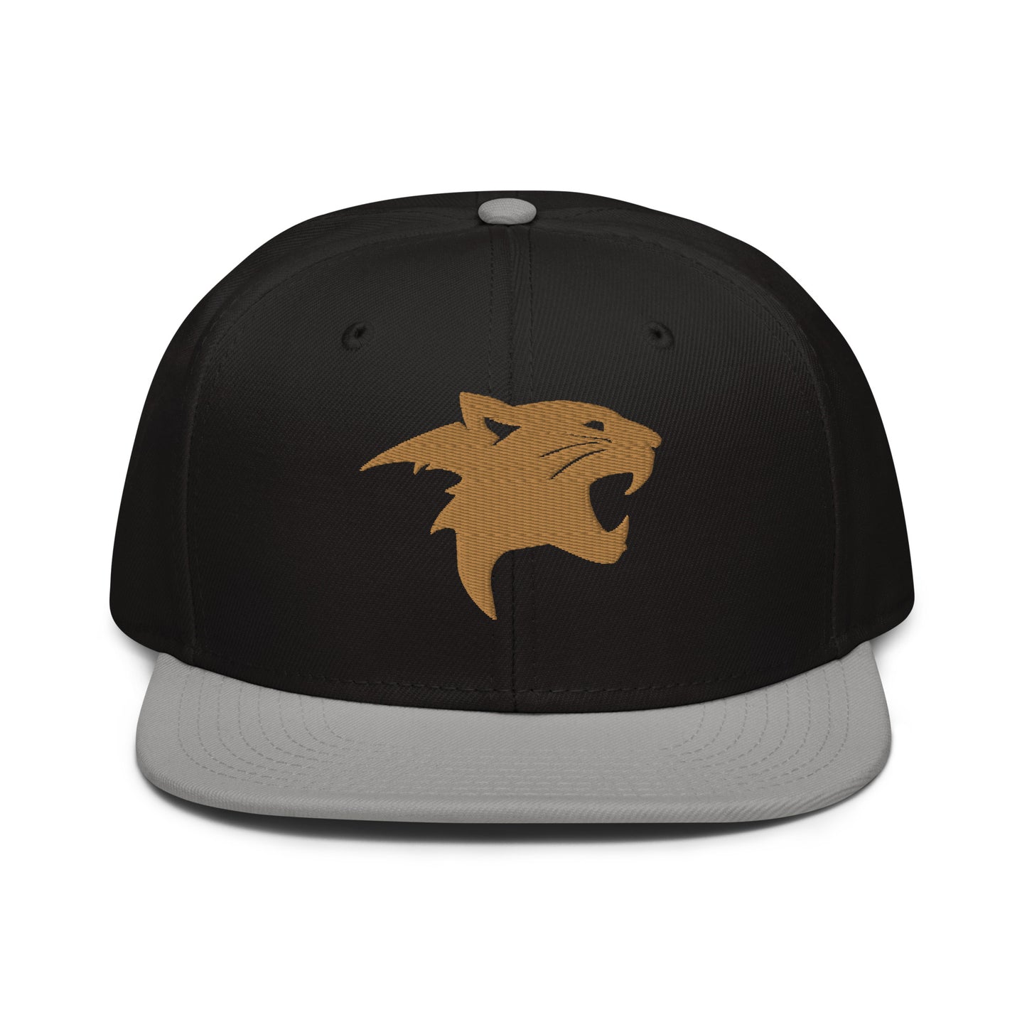 Snapback Hat "Panther Head" Old Gold One Size adjustable,agility,animal motif,beast mode,bold design,iconic,panther,power,premium quality,snapback hat,statement piece,stealth,street style,strength,unique design,unisex,wild