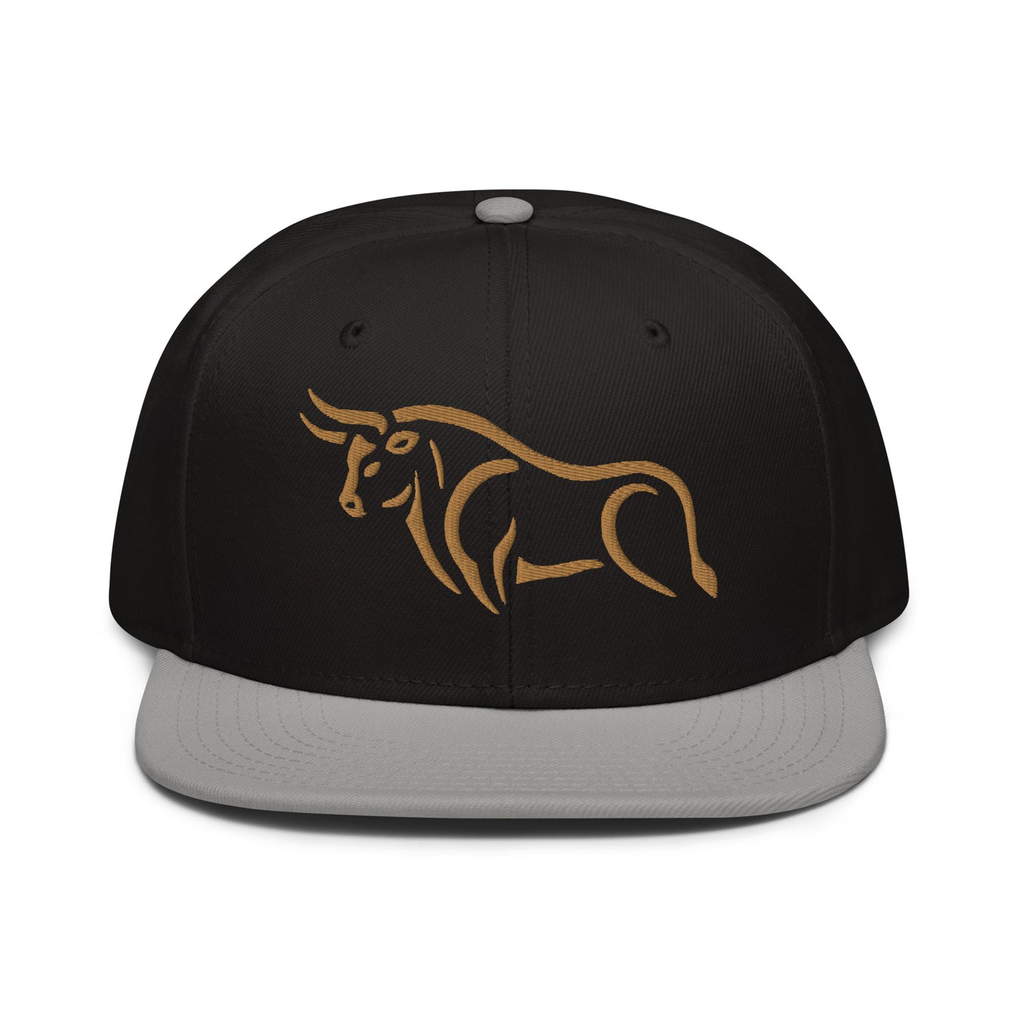 Snapback Hat "Bull Spirit 2" Old Gold One Size adjustable,animal motif,bold design,bull,endurance,iconic,power,premium quality,resilience,snapback hat,spirit,statement piece,street style,strength,unique design,unisex